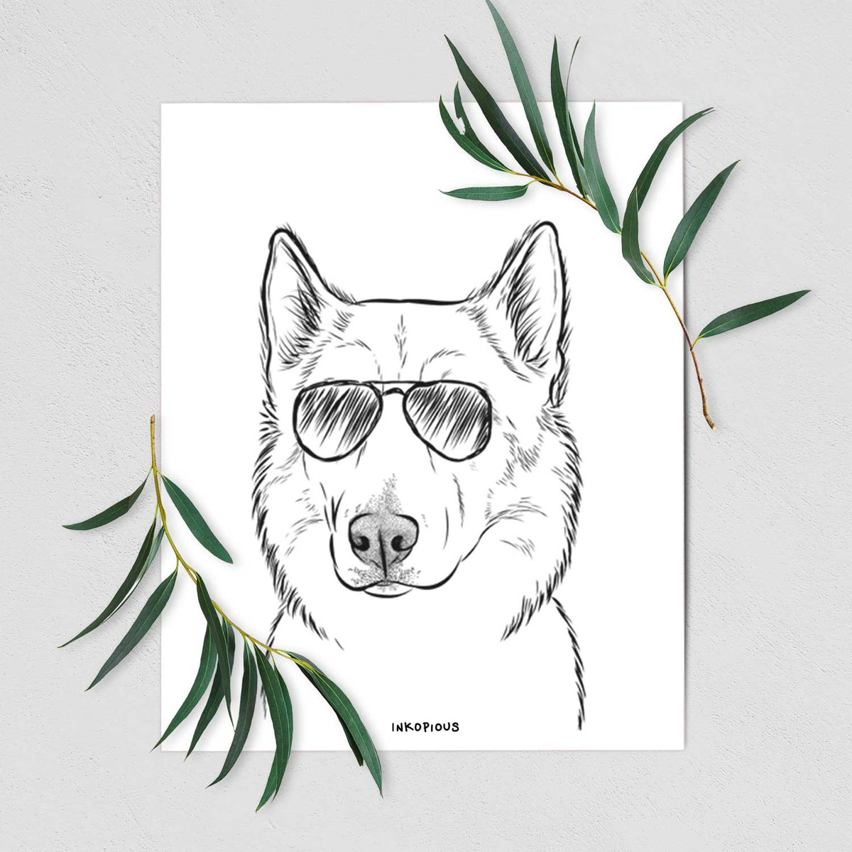 Vox the Siberian Husky Art Print