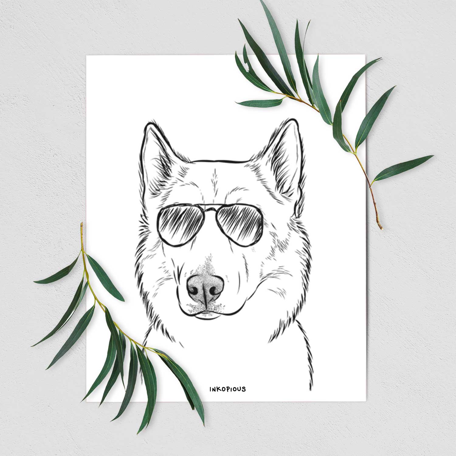 Vox the Siberian Husky Art Print