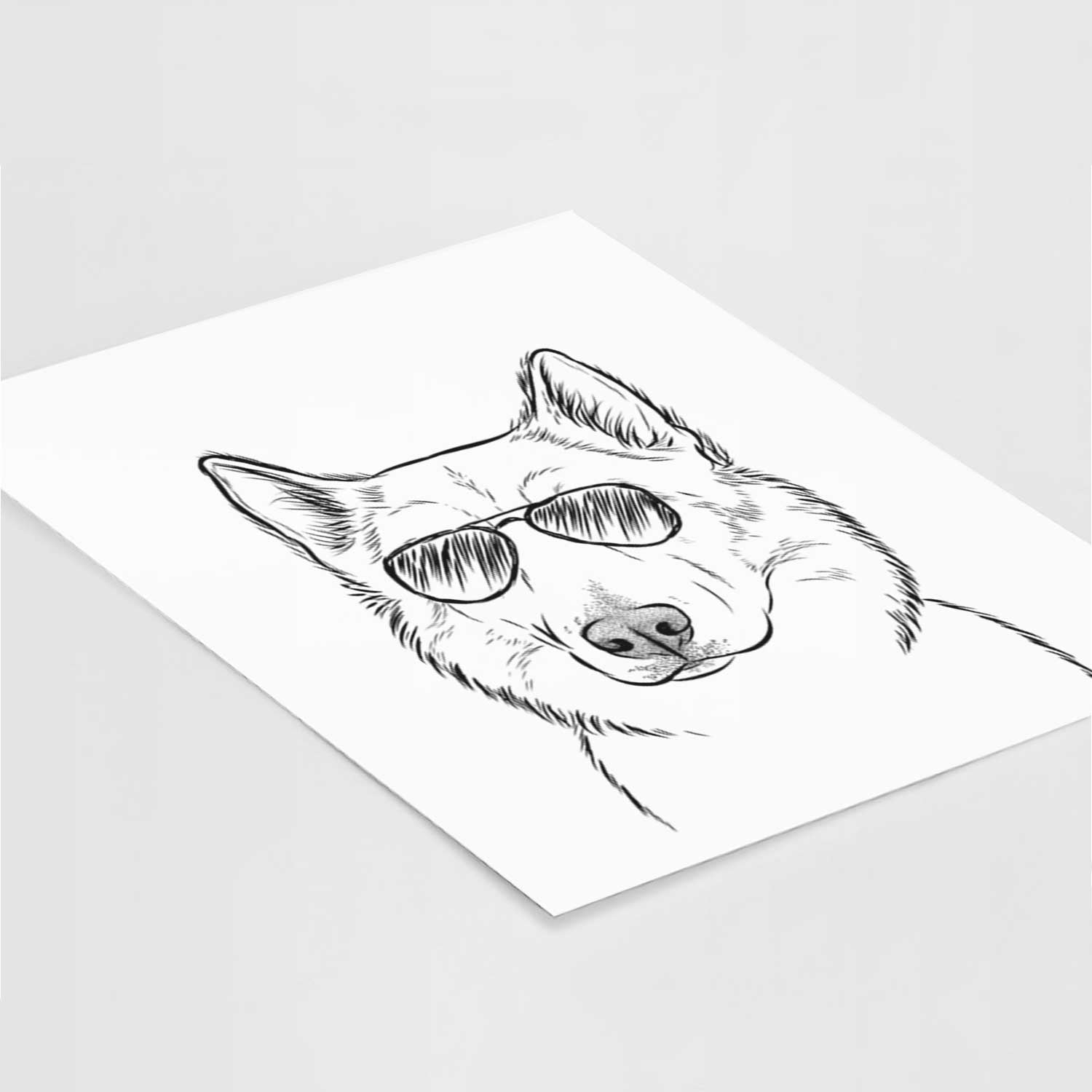 Vox the Siberian Husky Art Print