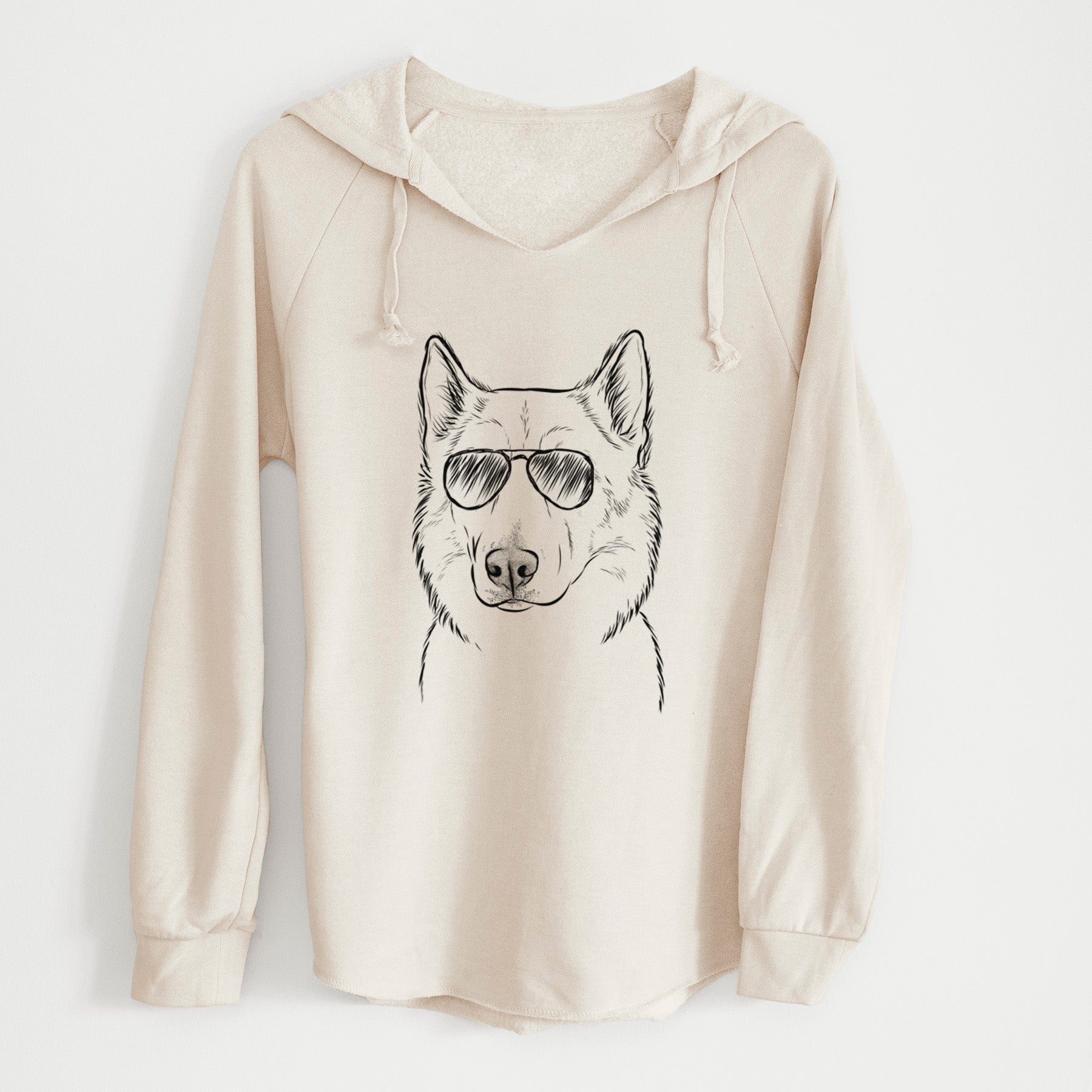 Aviator Vox the Siberian Husky - Cali Wave Hooded Sweatshirt