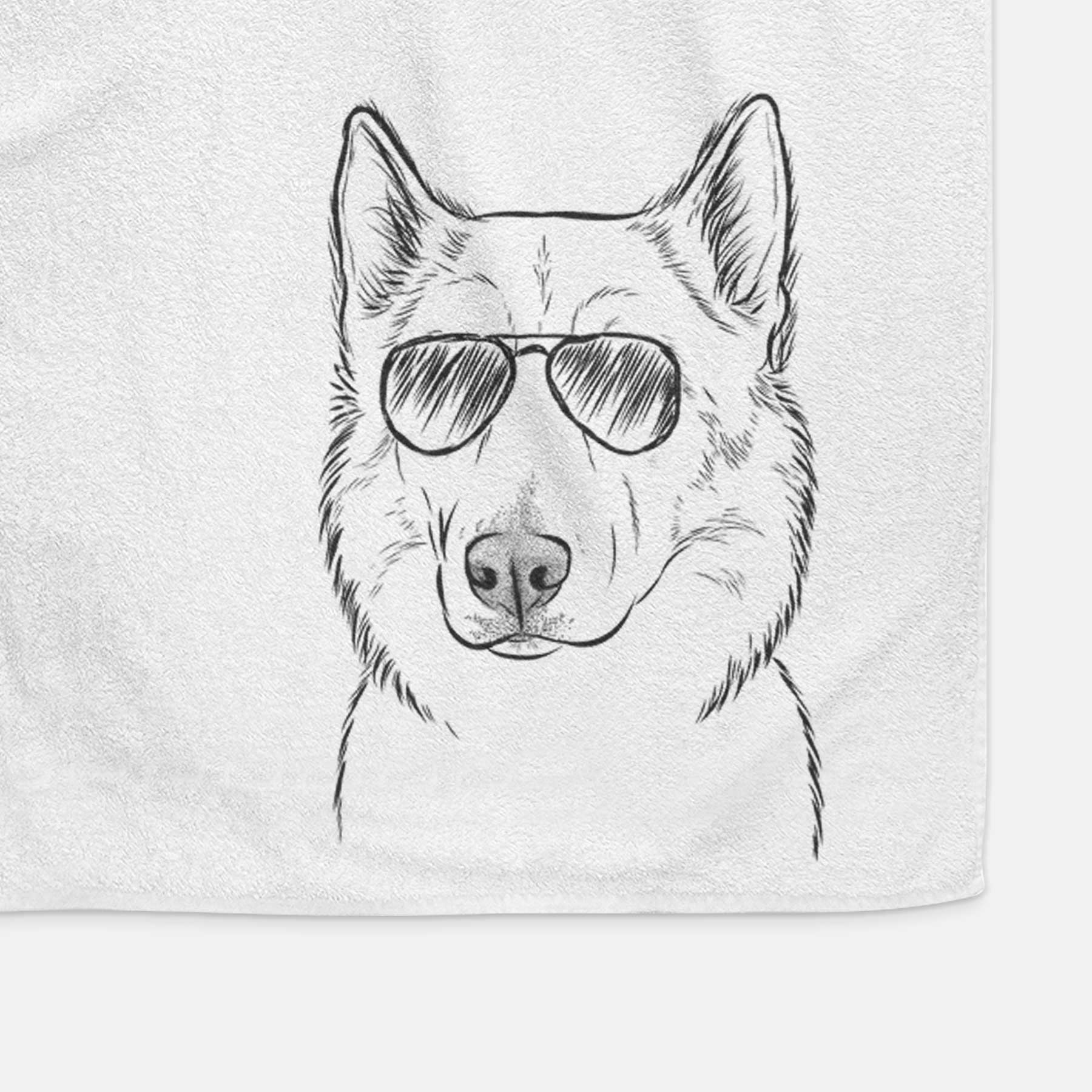 Vox the Siberian Husky Decorative Hand Towel