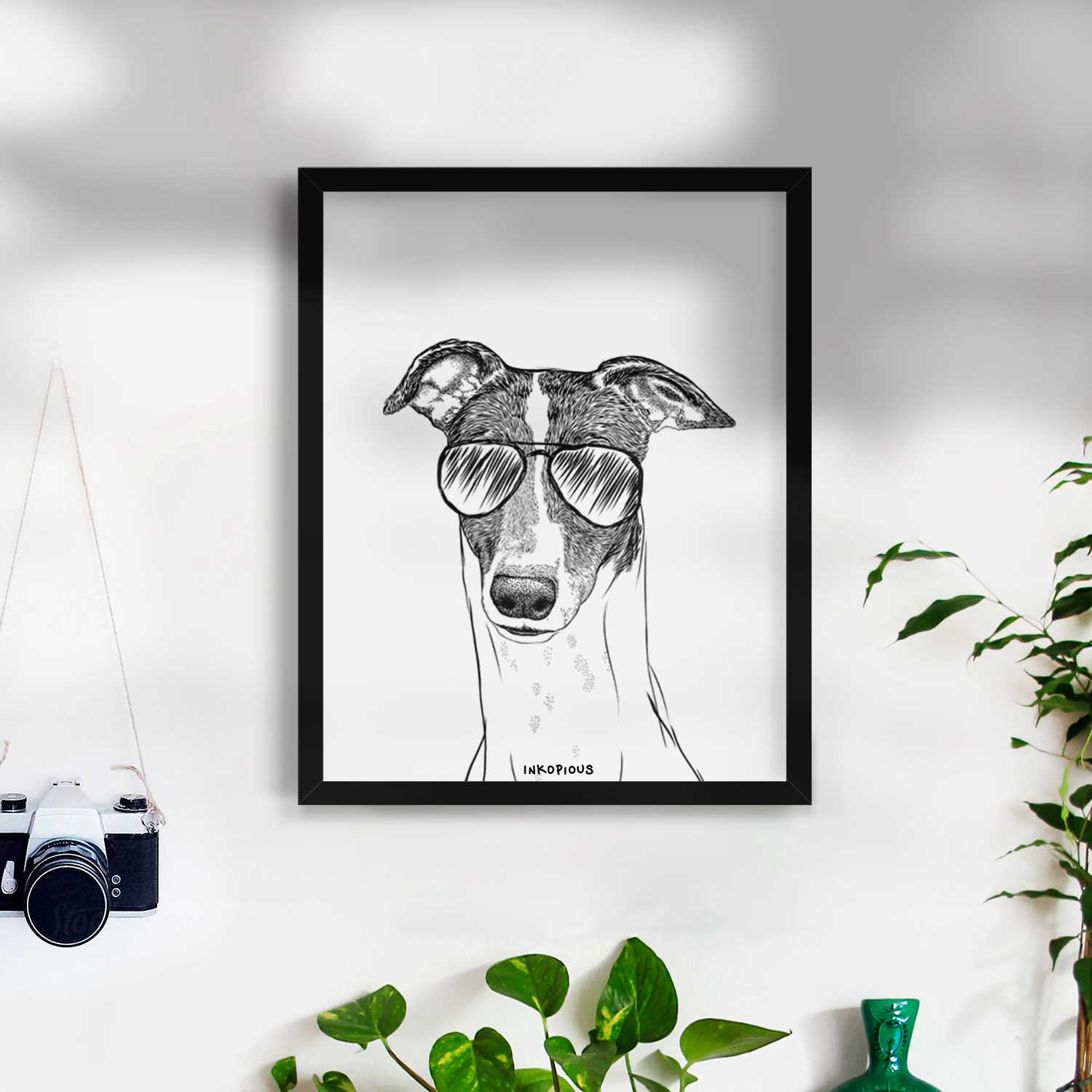 Vyncent the Greyhound Art Print