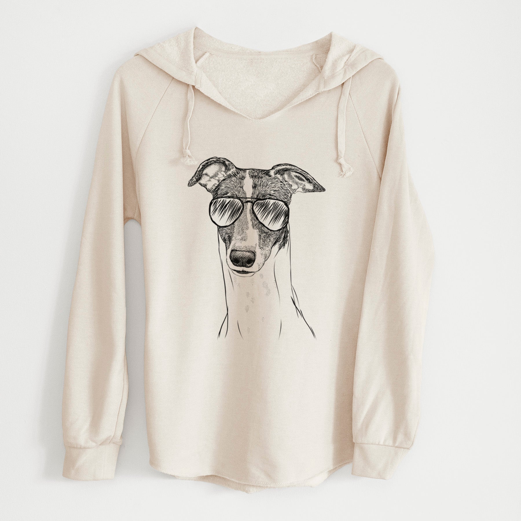 Aviator Vyncent the Greyhound - Cali Wave Hooded Sweatshirt
