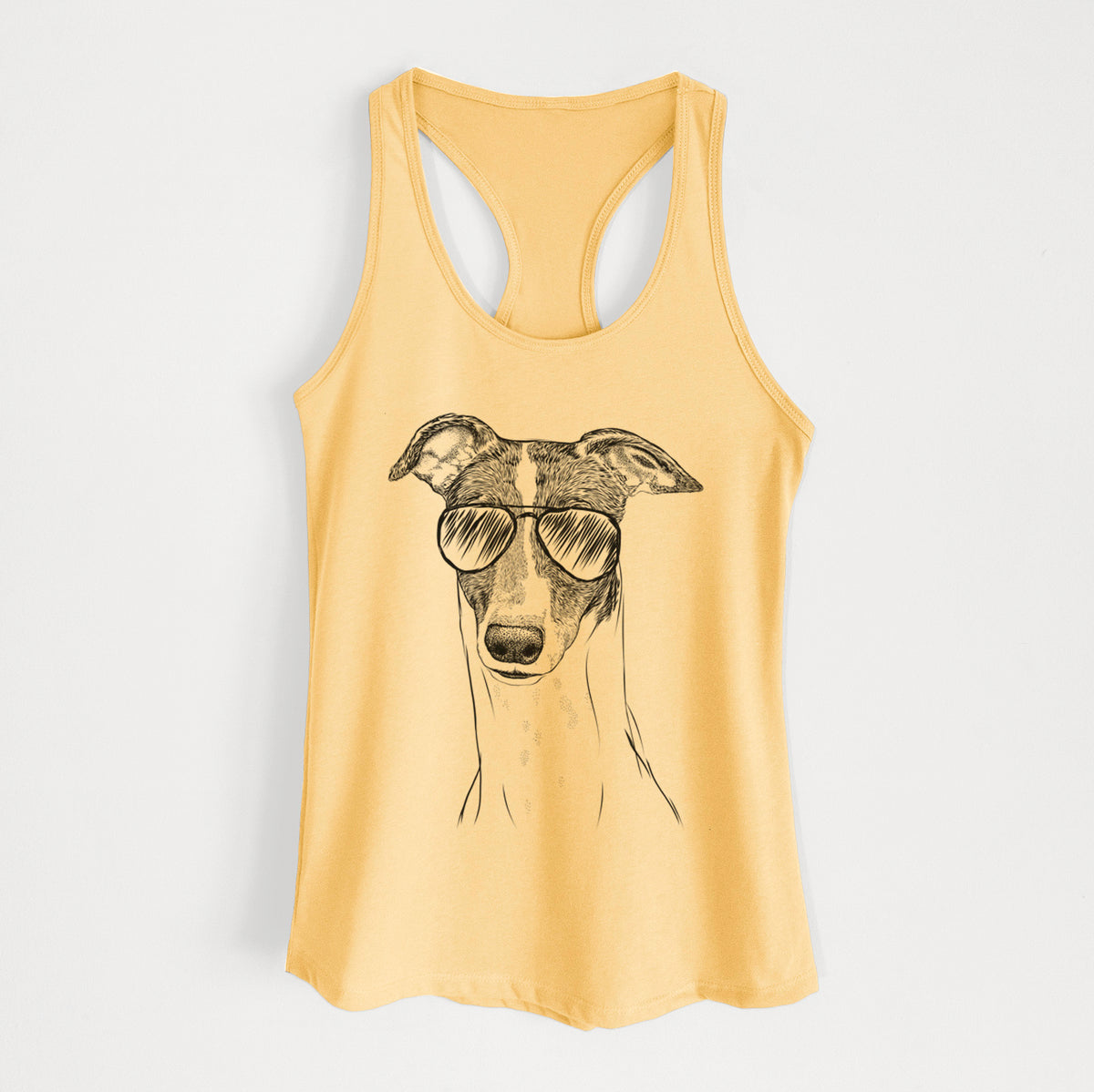 Vyncent the Greyhound - Women's Racerback Tanktop