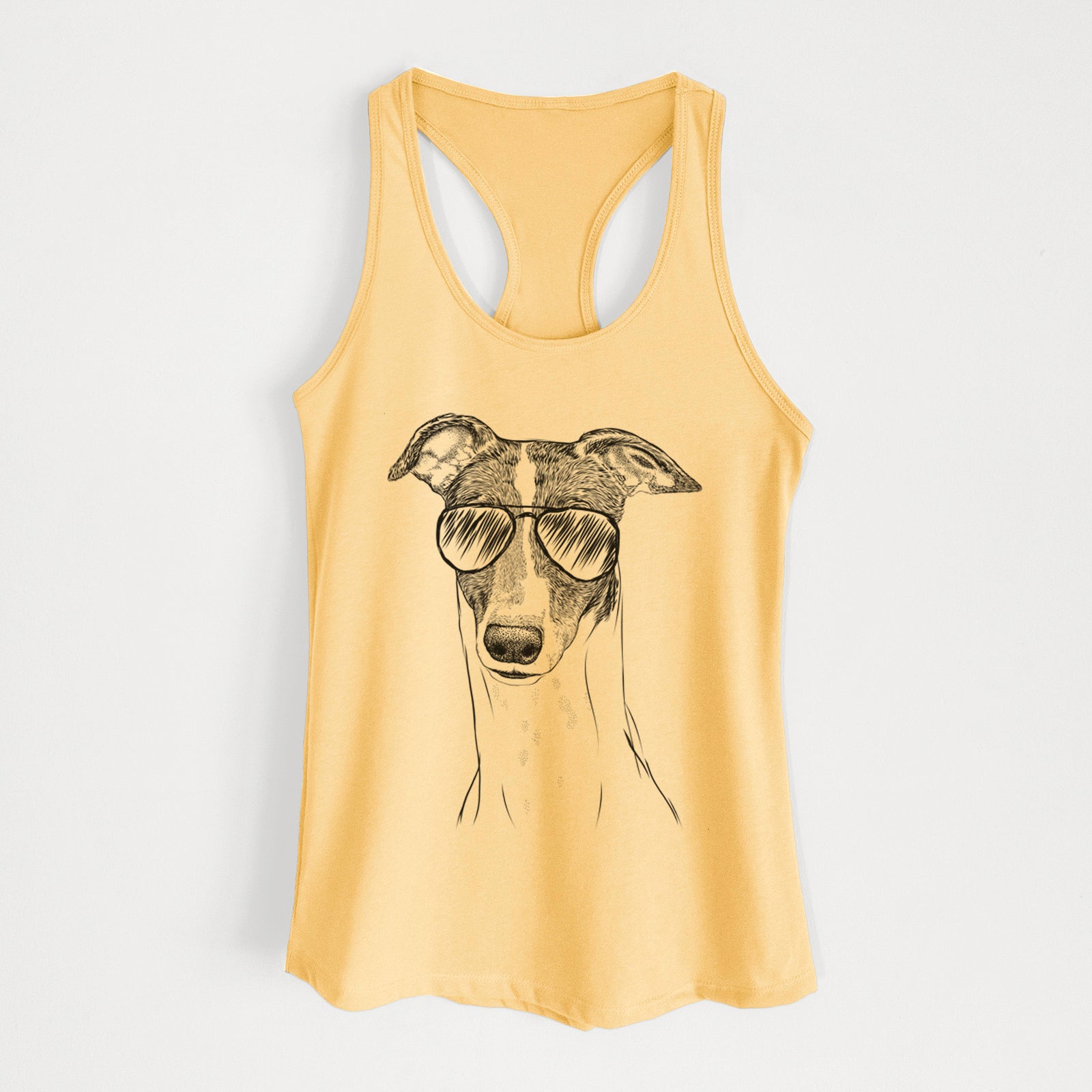 Vyncent the Greyhound - Women's Racerback Tanktop
