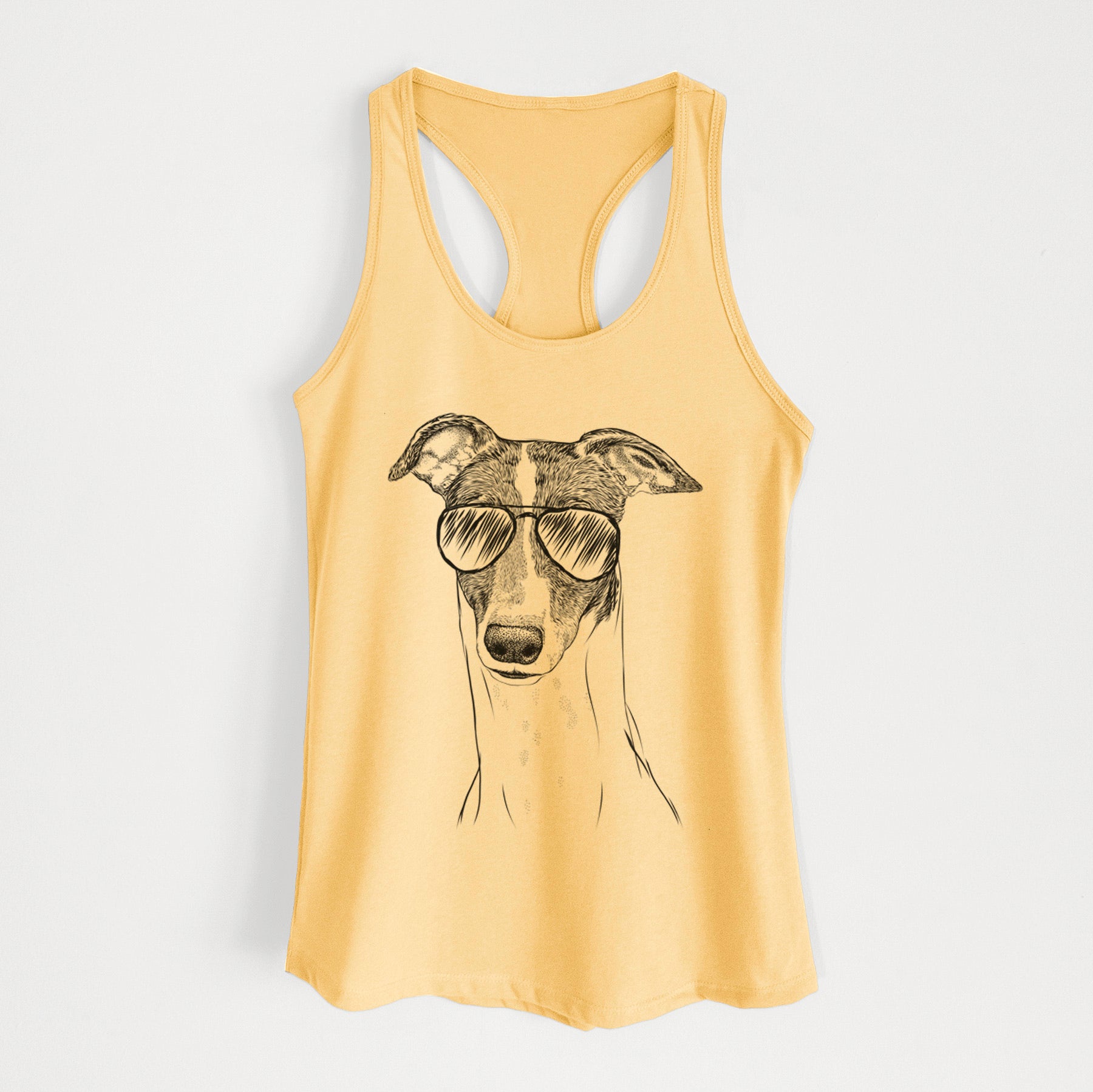 Vyncent the Greyhound - Women's Racerback Tanktop