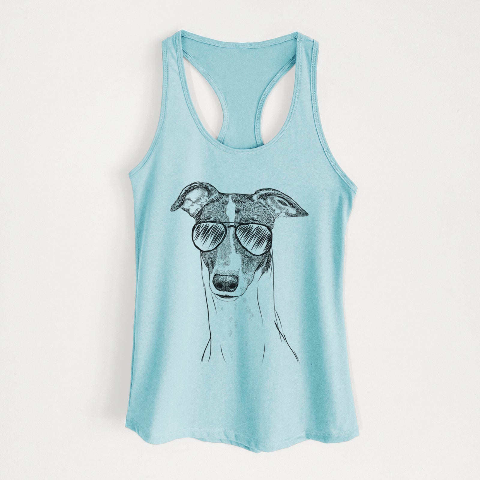 Vyncent the Greyhound - Women's Racerback Tanktop