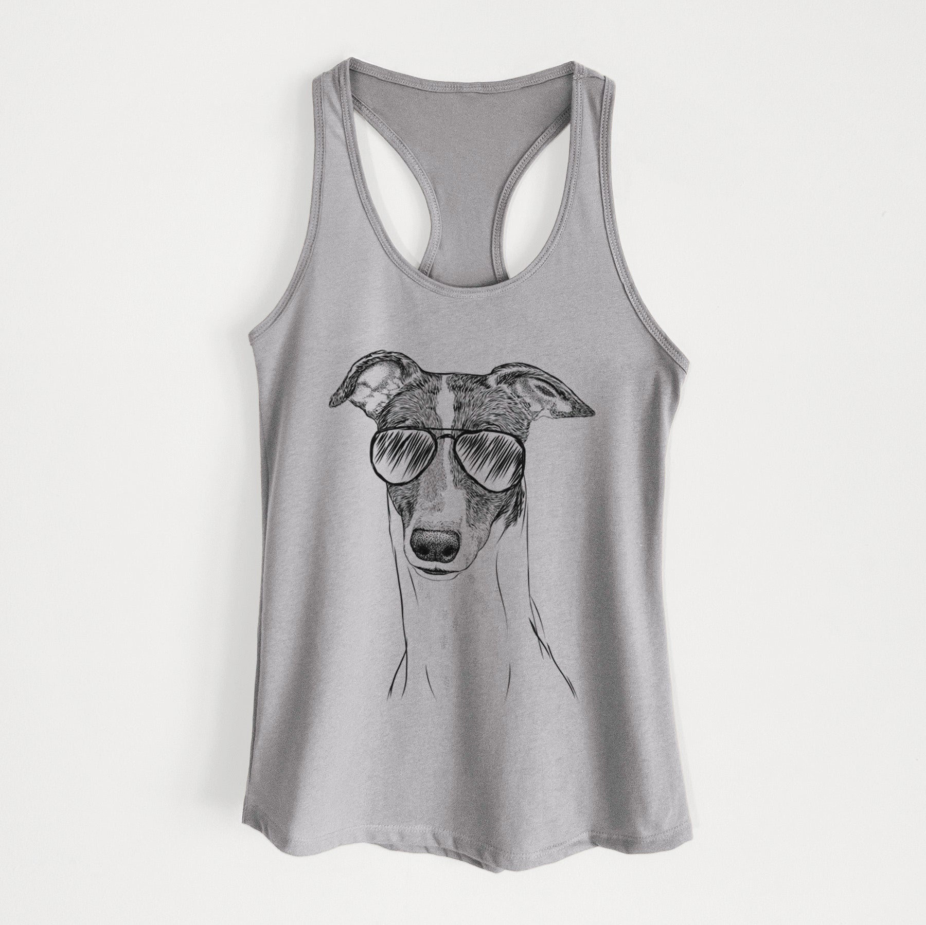 Vyncent the Greyhound - Women's Racerback Tanktop