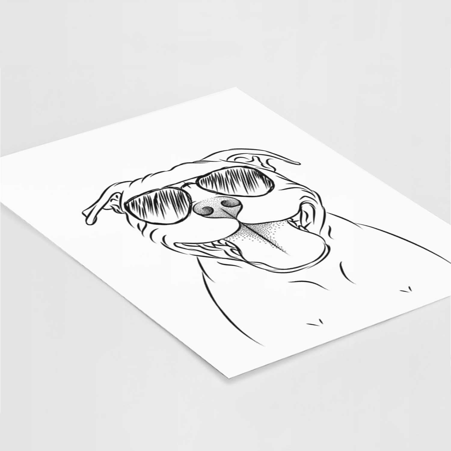 Wafer the American Staffordshire Terrier Art Print