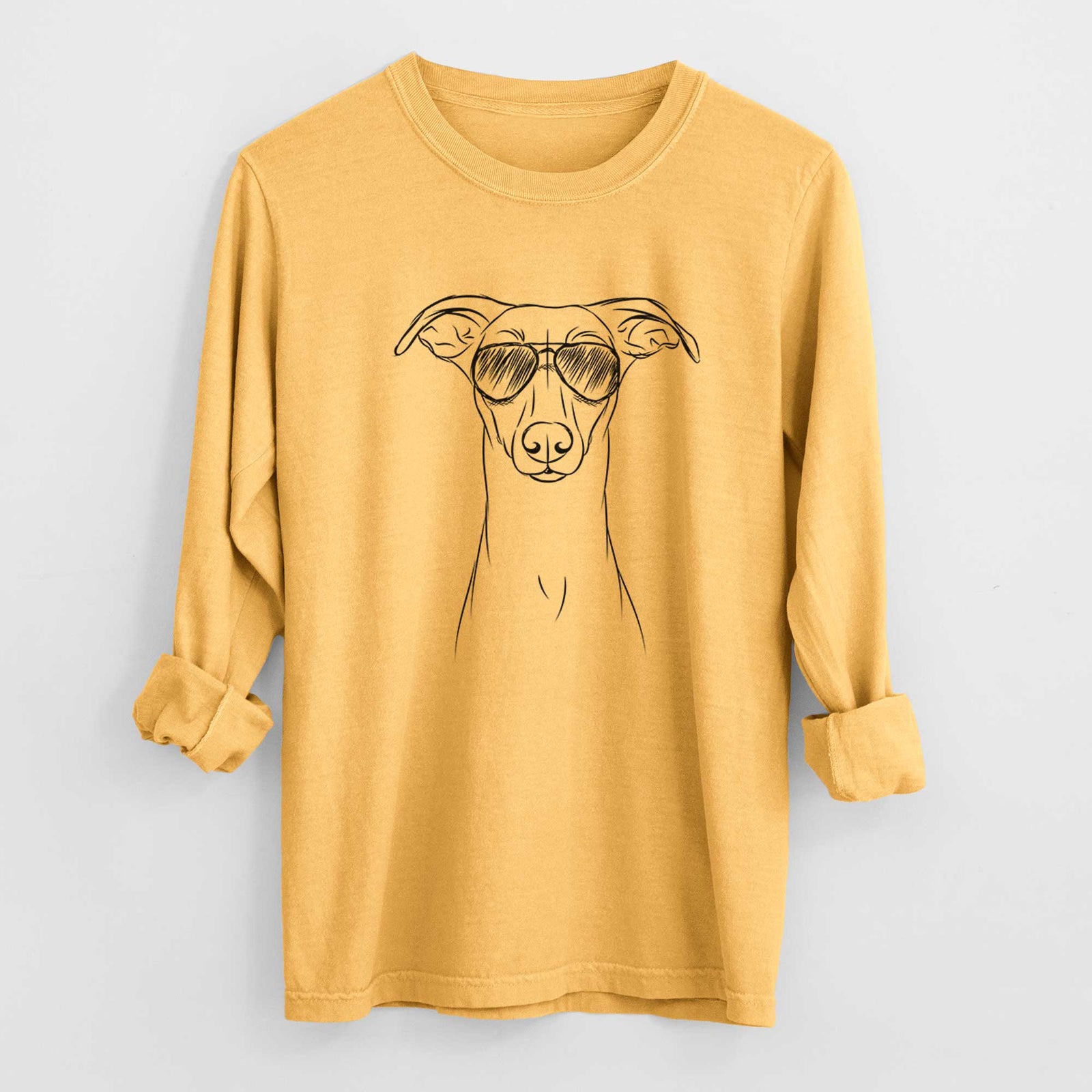 Aviators Wallace the Whippet - Heavyweight 100% Cotton Long Sleeve