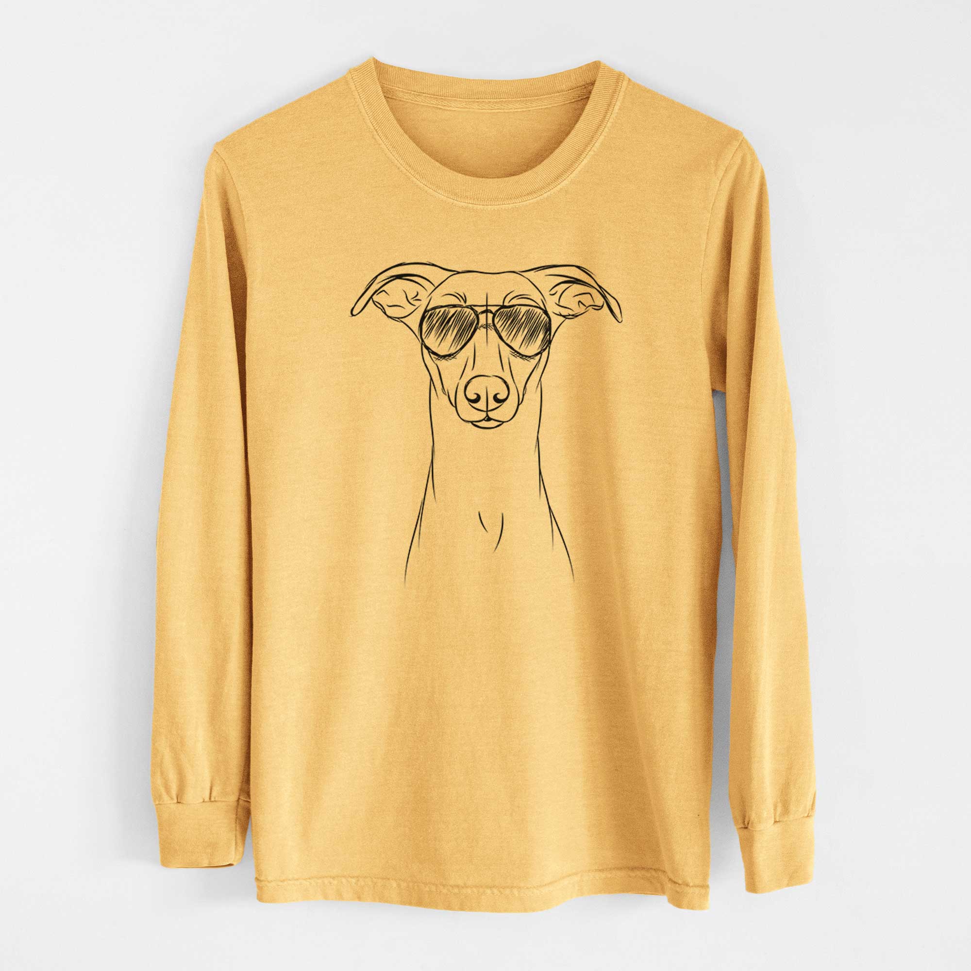 Aviators Wallace the Whippet - Heavyweight 100% Cotton Long Sleeve