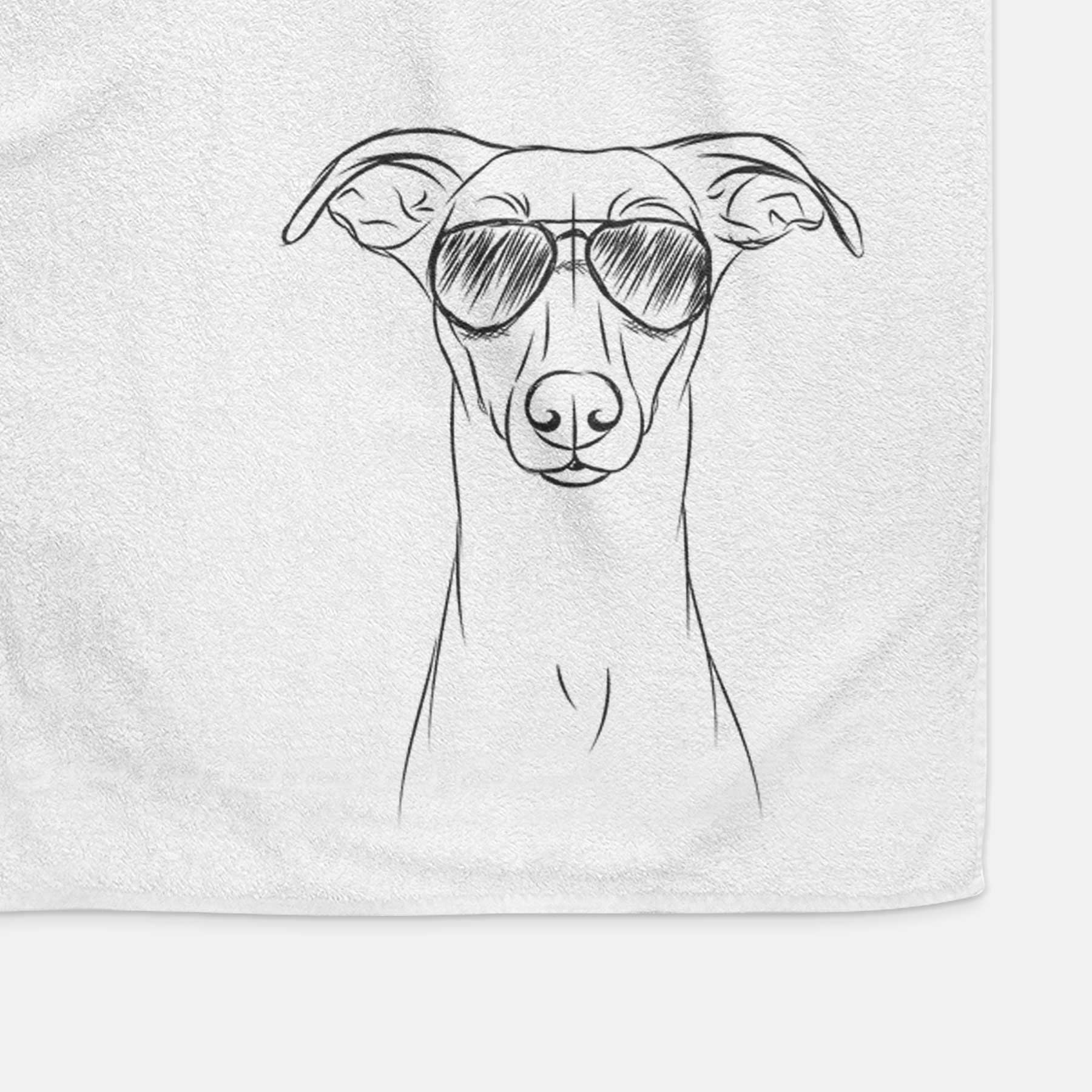 Wallace the Whippet Decorative Hand Towel