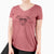 Aviator Wallace the Whippet - Women's V-neck Shirt