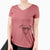 Aviator Wallace the Whippet - Women's V-neck Shirt