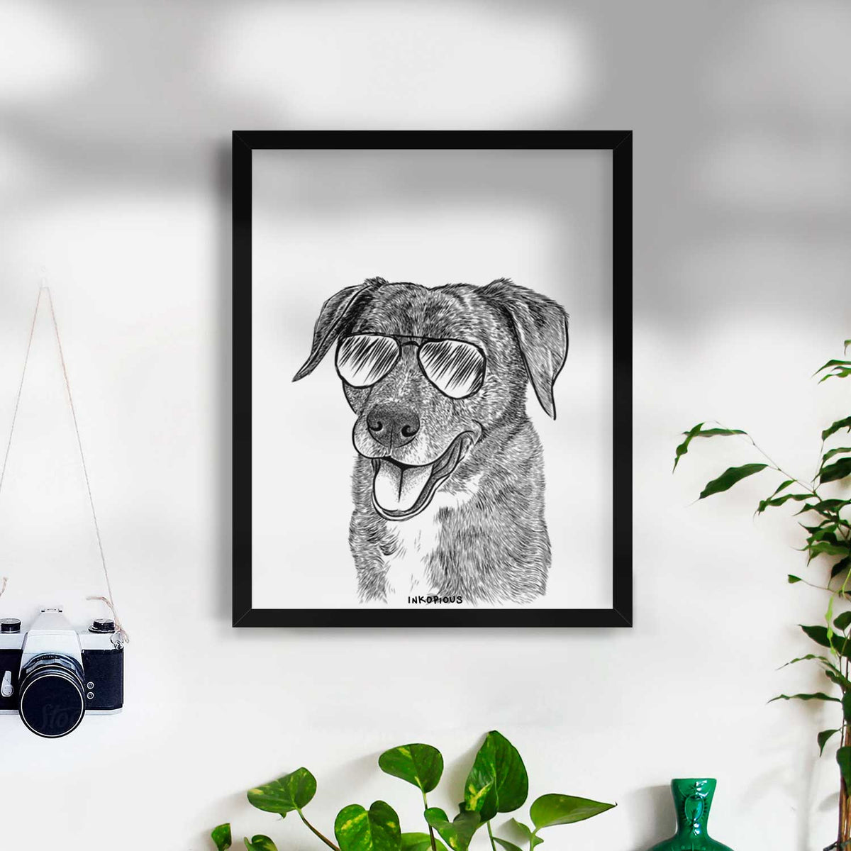 Wally the Mixed Breed Art Print