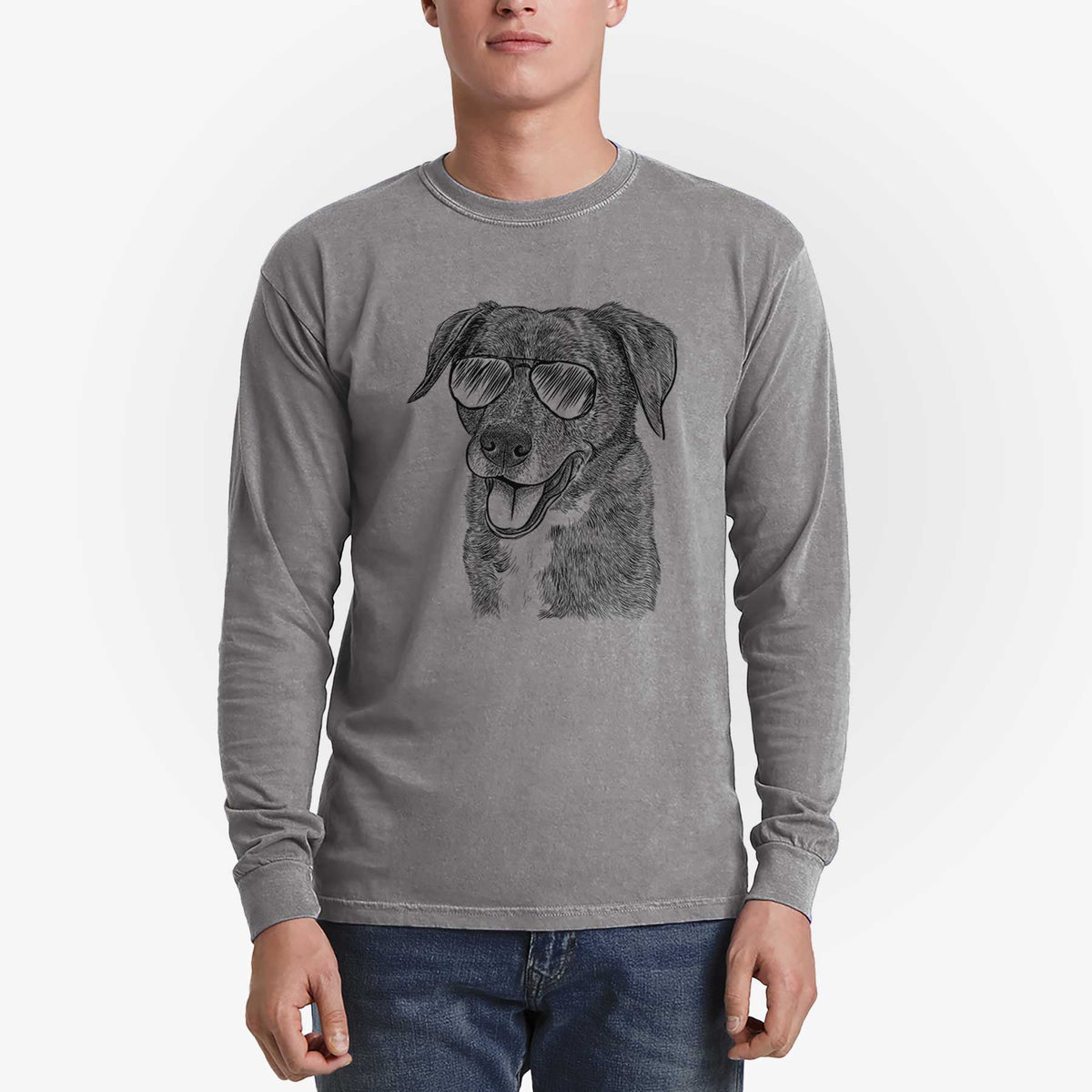 Aviators Wally the Mixed Breed - Heavyweight 100% Cotton Long Sleeve