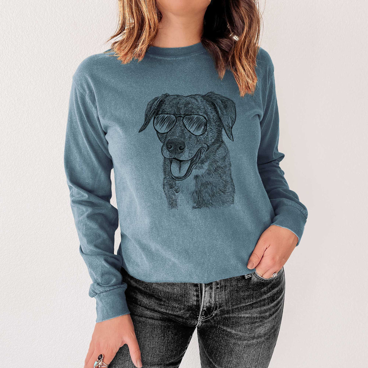 Aviators Wally the Mixed Breed - Heavyweight 100% Cotton Long Sleeve