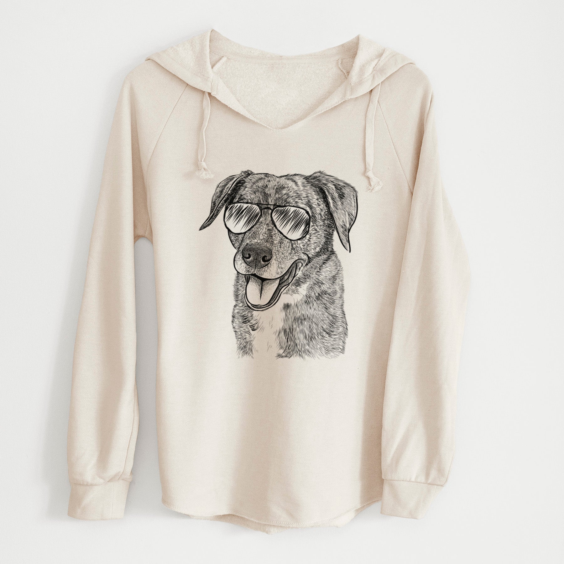 Aviator Wally the Mixed Breed - Cali Wave Hooded Sweatshirt