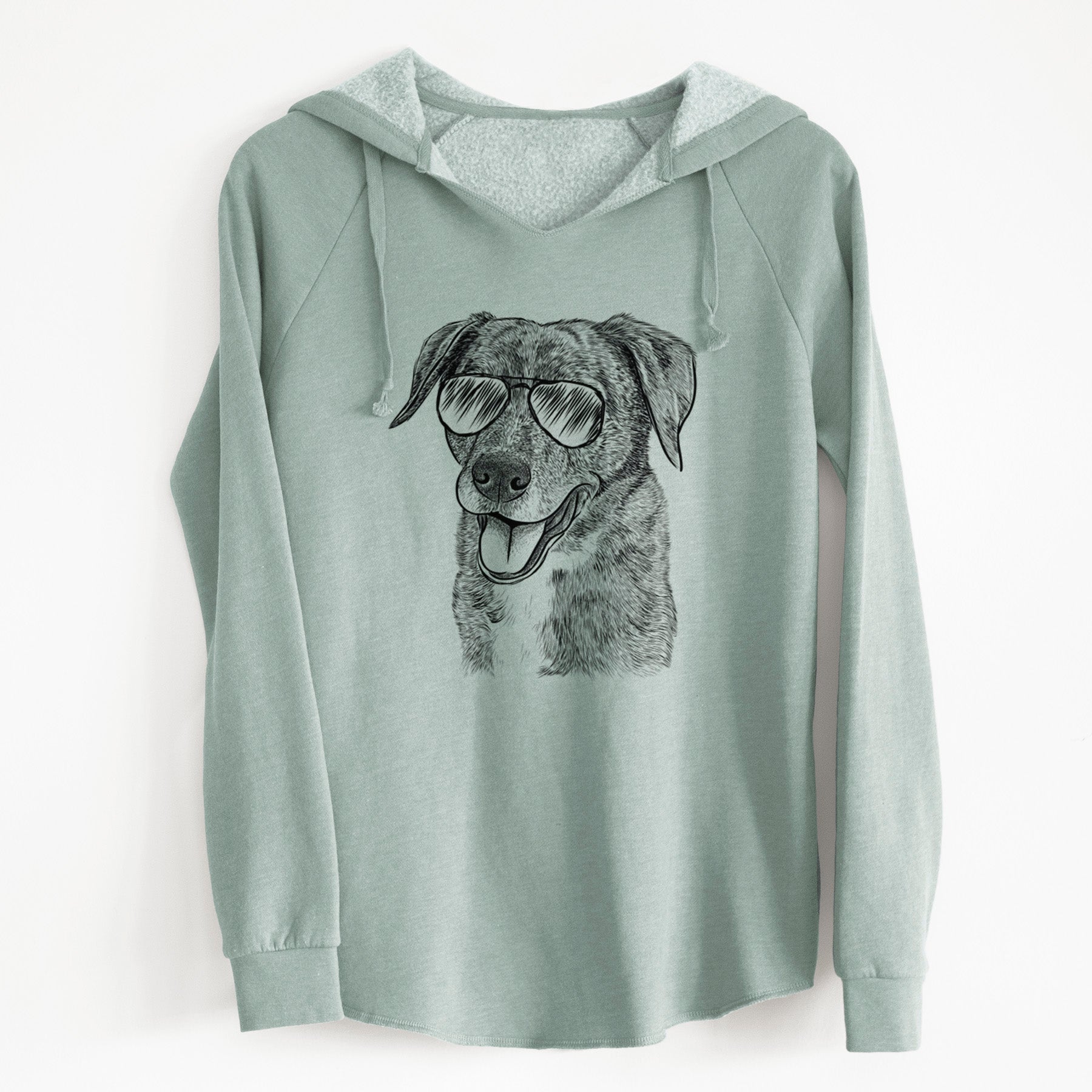 Aviator Wally the Mixed Breed - Cali Wave Hooded Sweatshirt