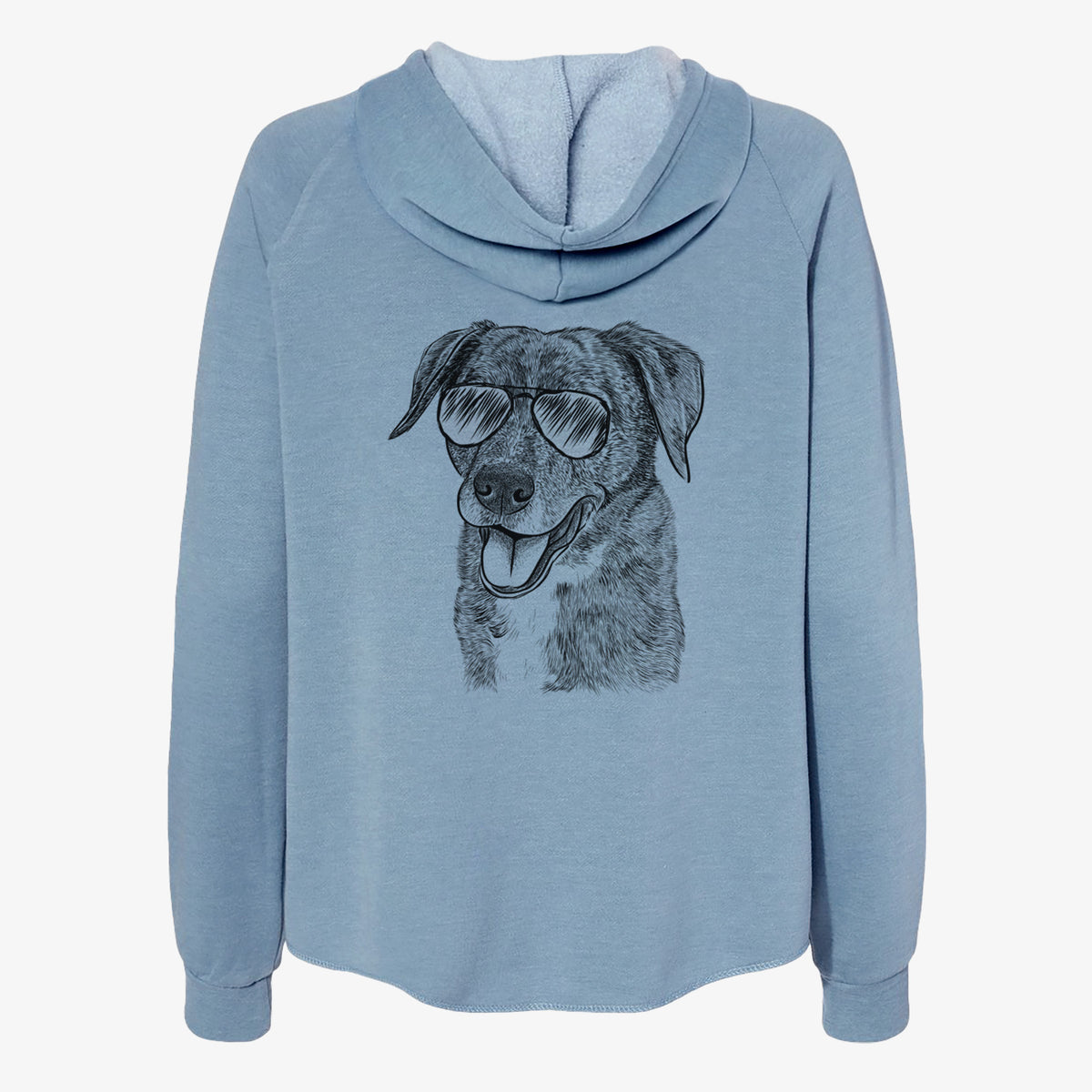 Wally the Mixed Breed - Women's Cali Wave Zip-Up Sweatshirt