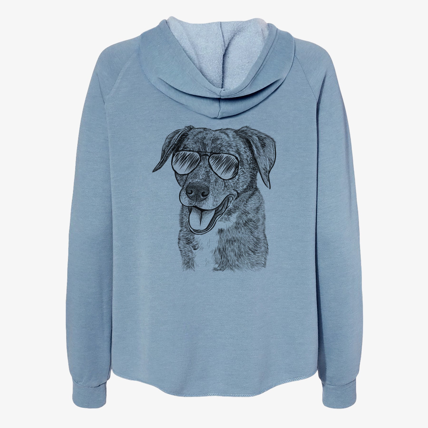 Wally the Mixed Breed - Women's Cali Wave Zip-Up Sweatshirt