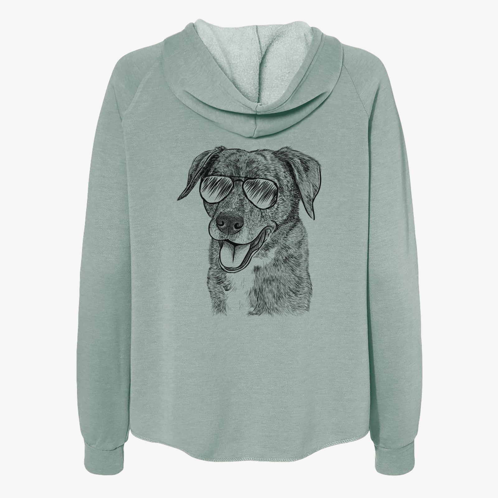 Wally the Mixed Breed - Women's Cali Wave Zip-Up Sweatshirt