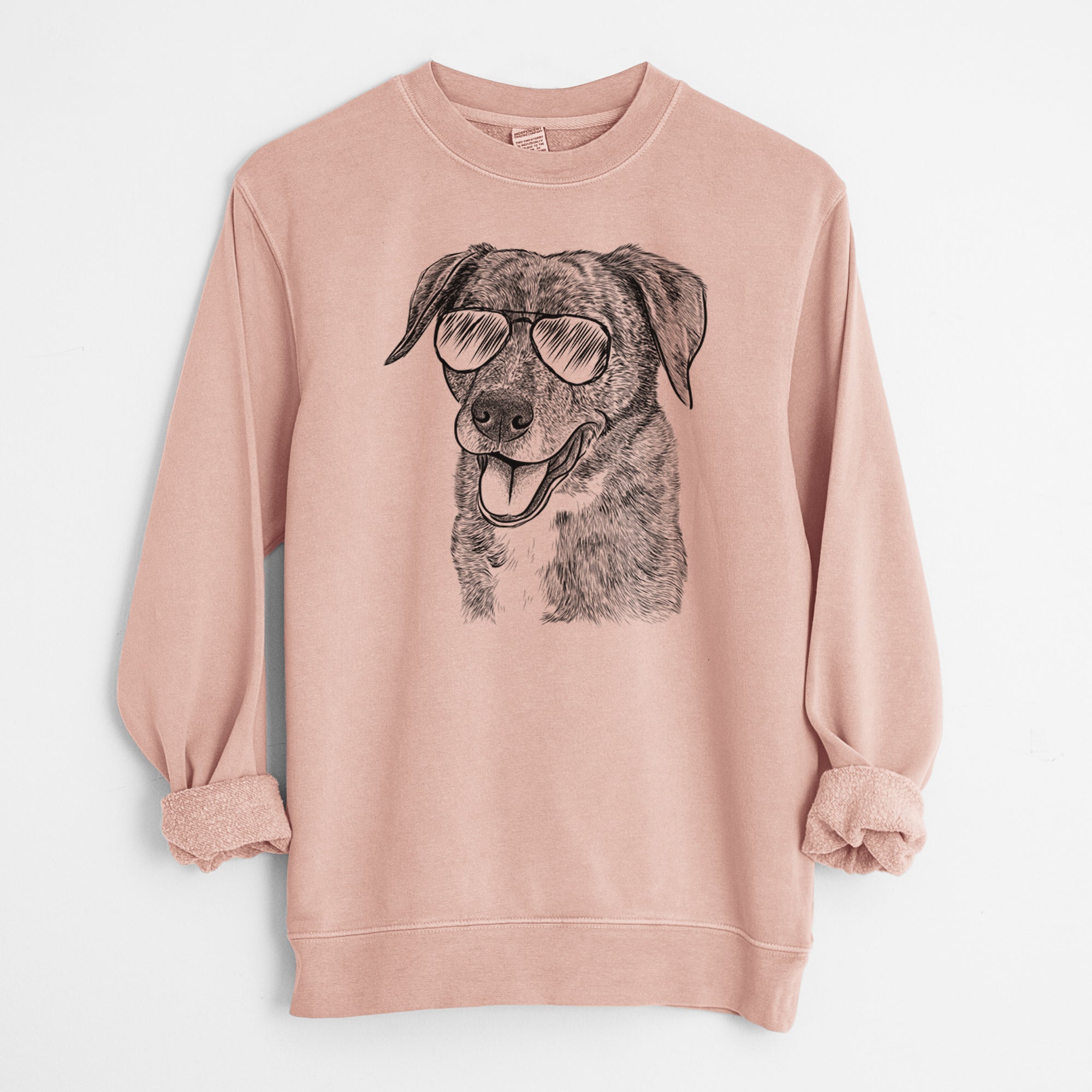 Aviator Wally the Mixed Breed - Unisex Pigment Dyed Crew Sweatshirt