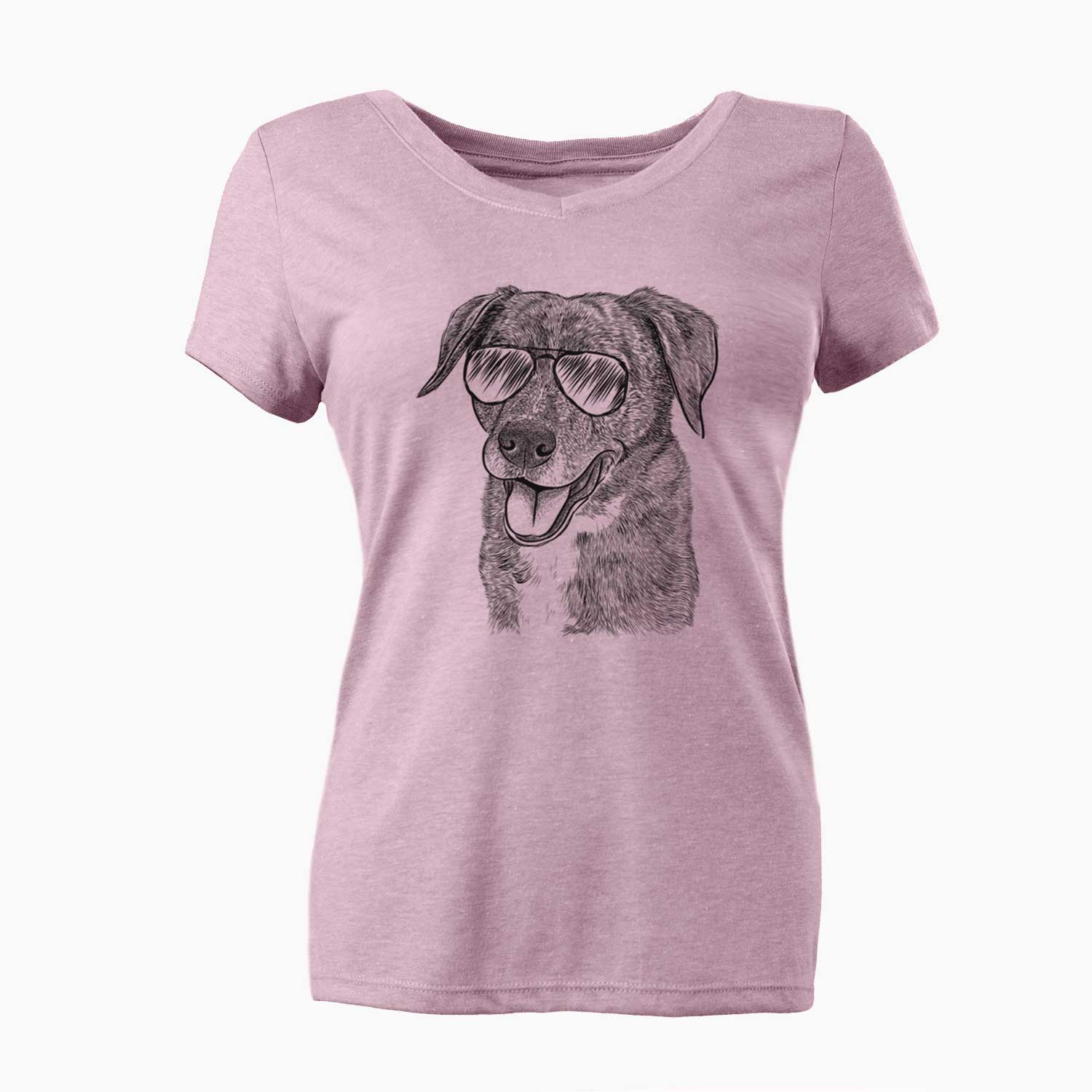 Aviator Wally the Mixed Breed - Women's V-neck Shirt