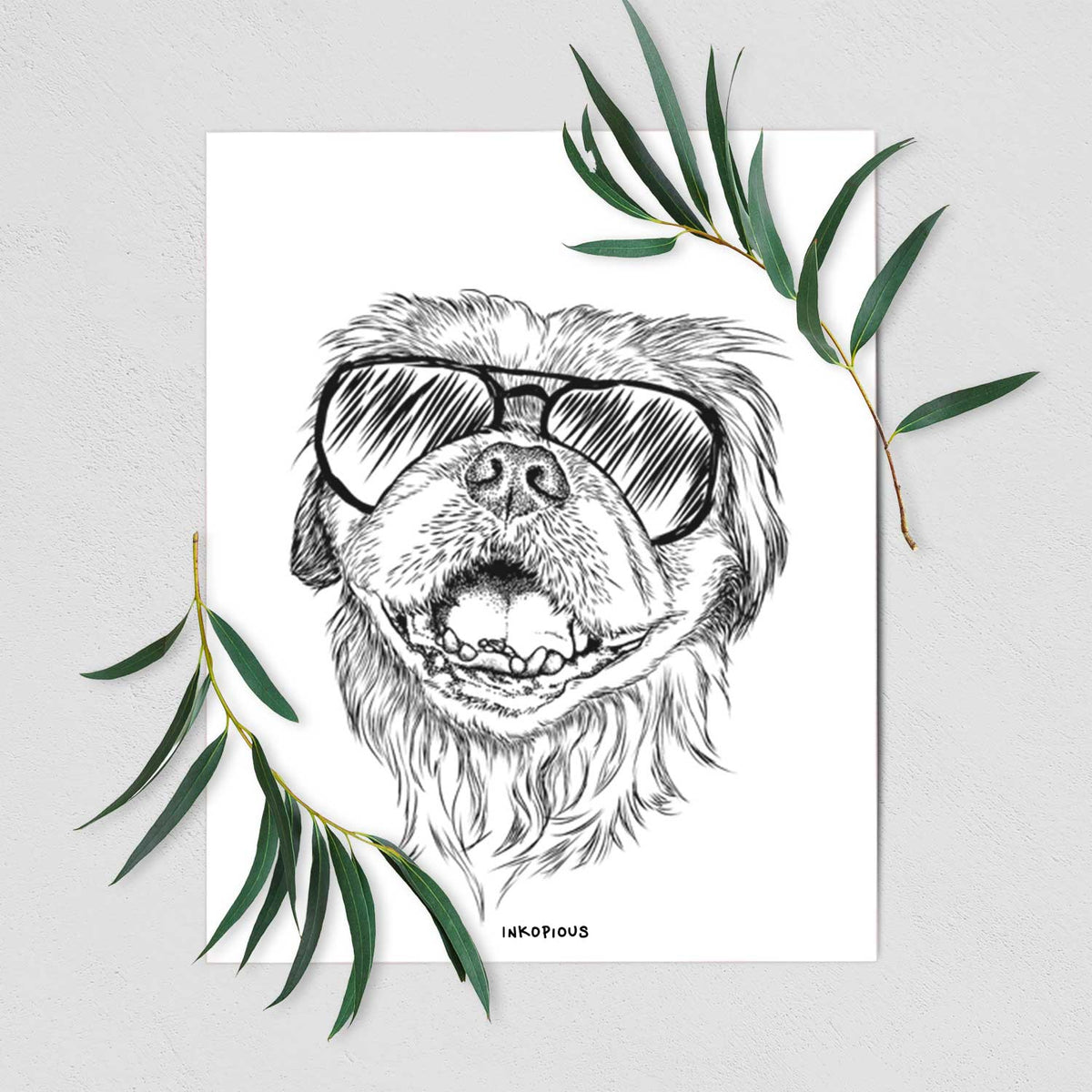 Wally the Pekingese Art Print