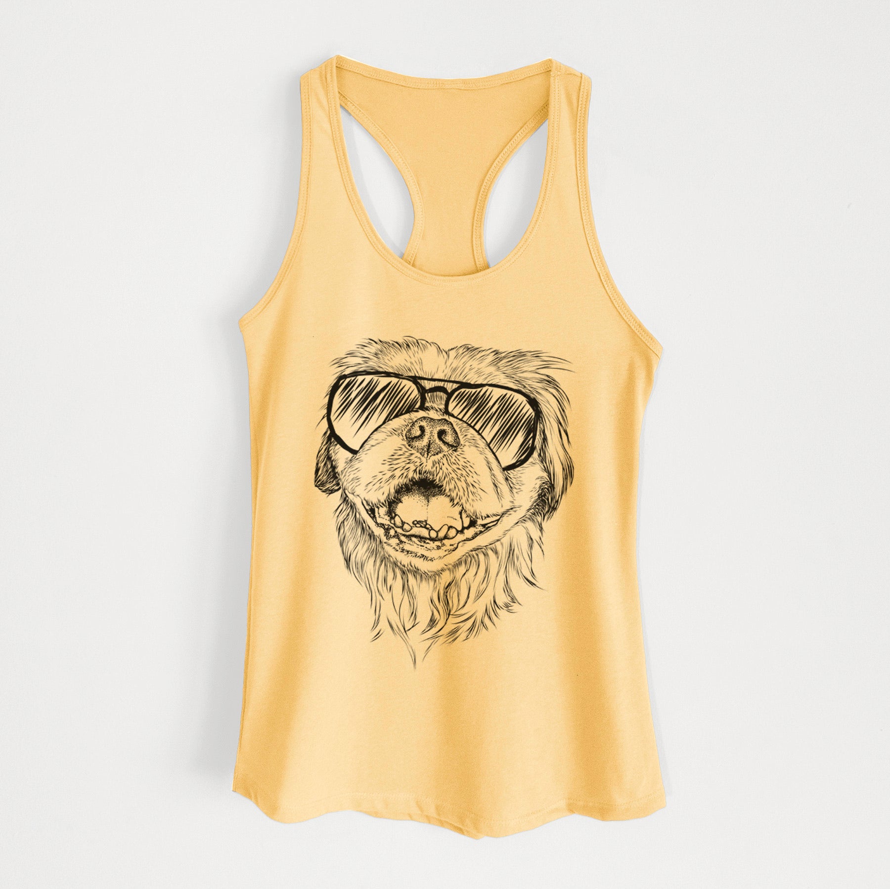 Wally the Pekingese - Women's Racerback Tanktop