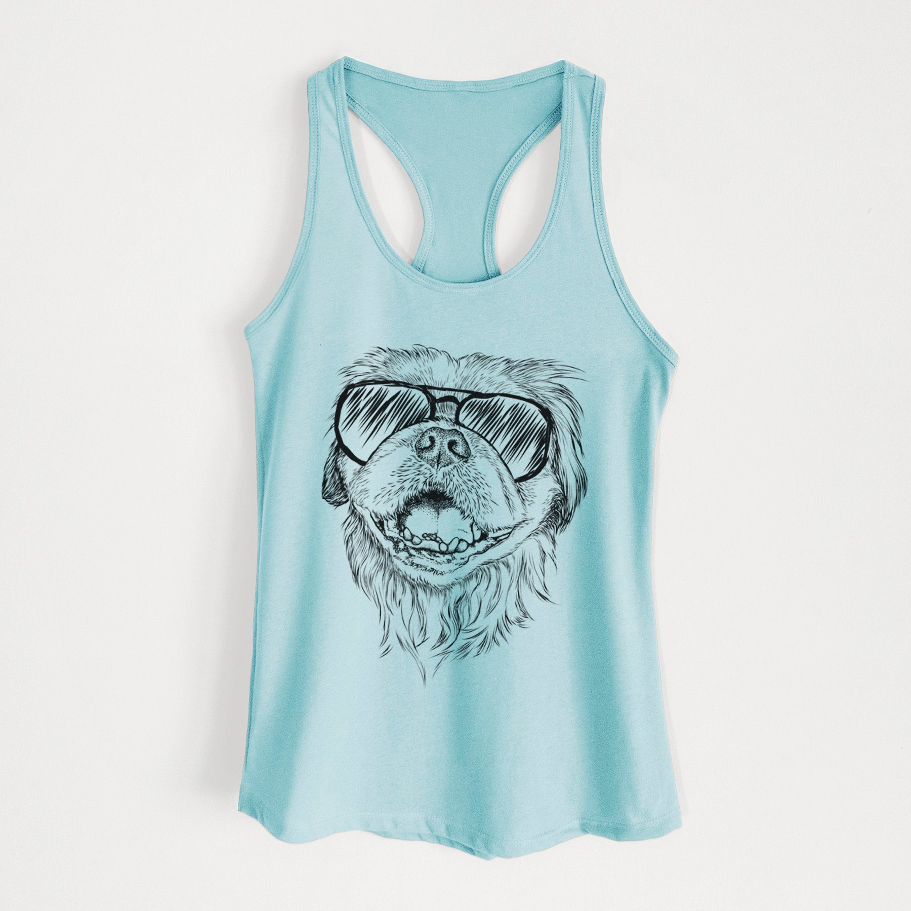 Wally the Pekingese - Women's Racerback Tanktop