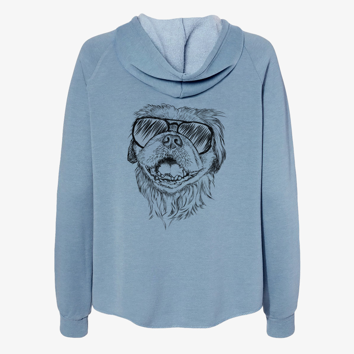 Wally the Pekingese - Women's Cali Wave Zip-Up Sweatshirt