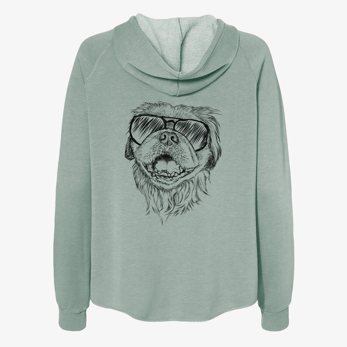 Wally the Pekingese - Women's Cali Wave Zip-Up Sweatshirt