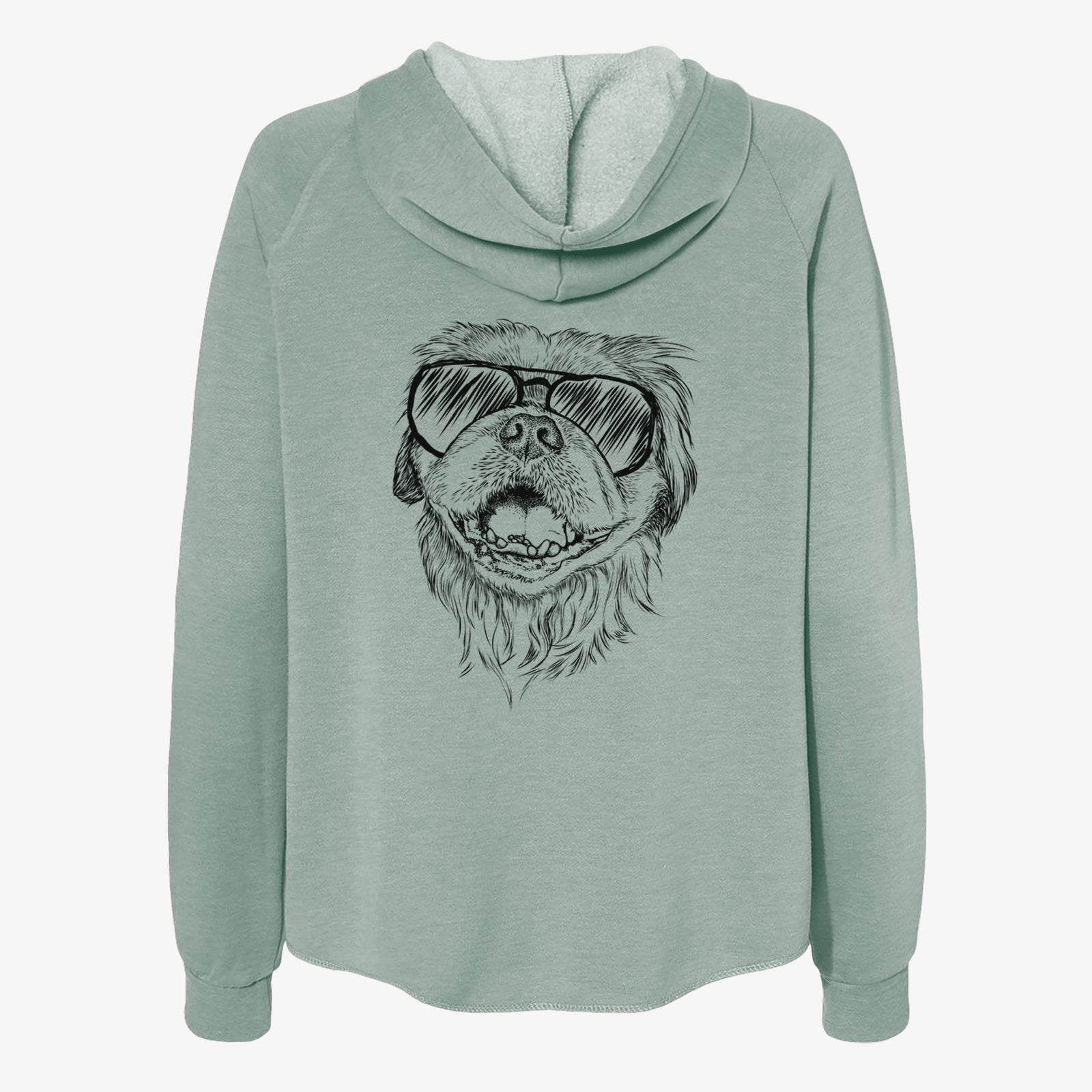 Wally the Pekingese - Women's Cali Wave Zip-Up Sweatshirt