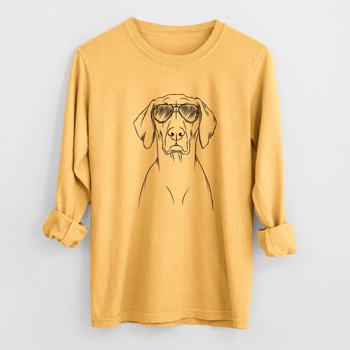 Aviators Walter the Weimaraner - Heavyweight 100% Cotton Long Sleeve