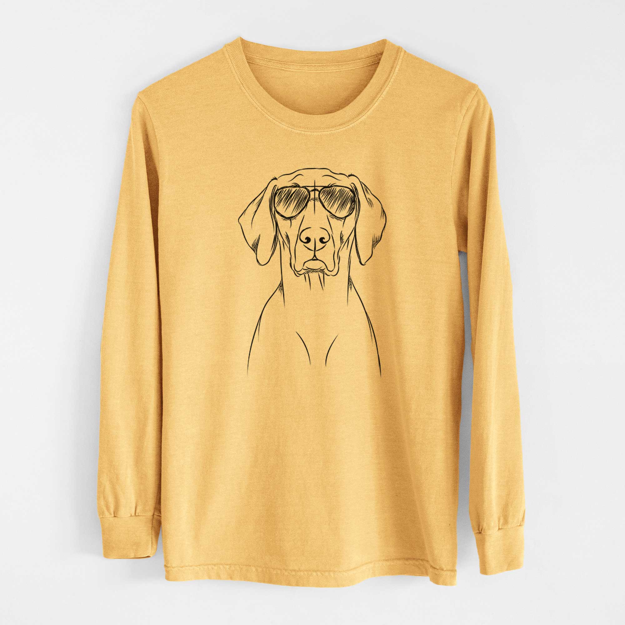 Aviators Walter the Weimaraner - Heavyweight 100% Cotton Long Sleeve