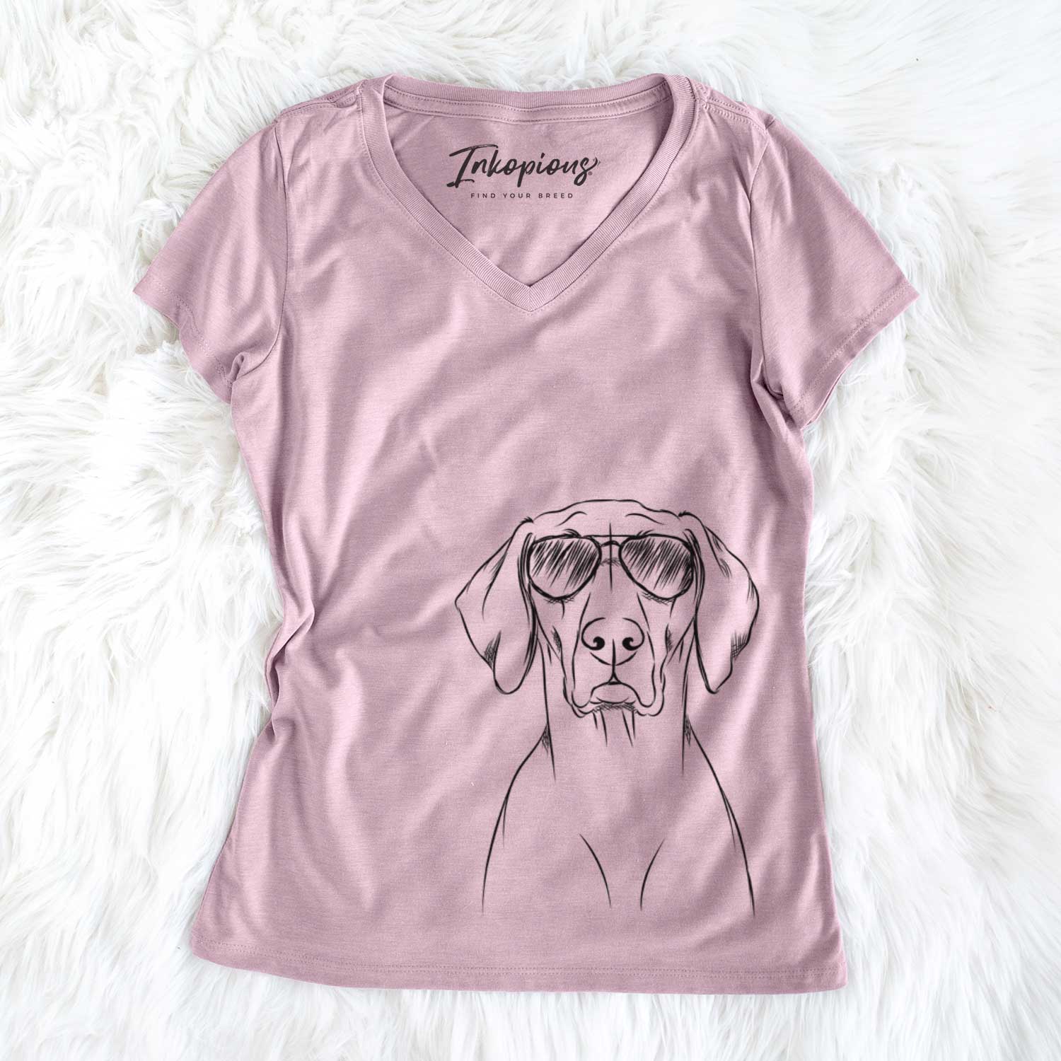 Walter the Weimaraner - Women's V-neck Shirt