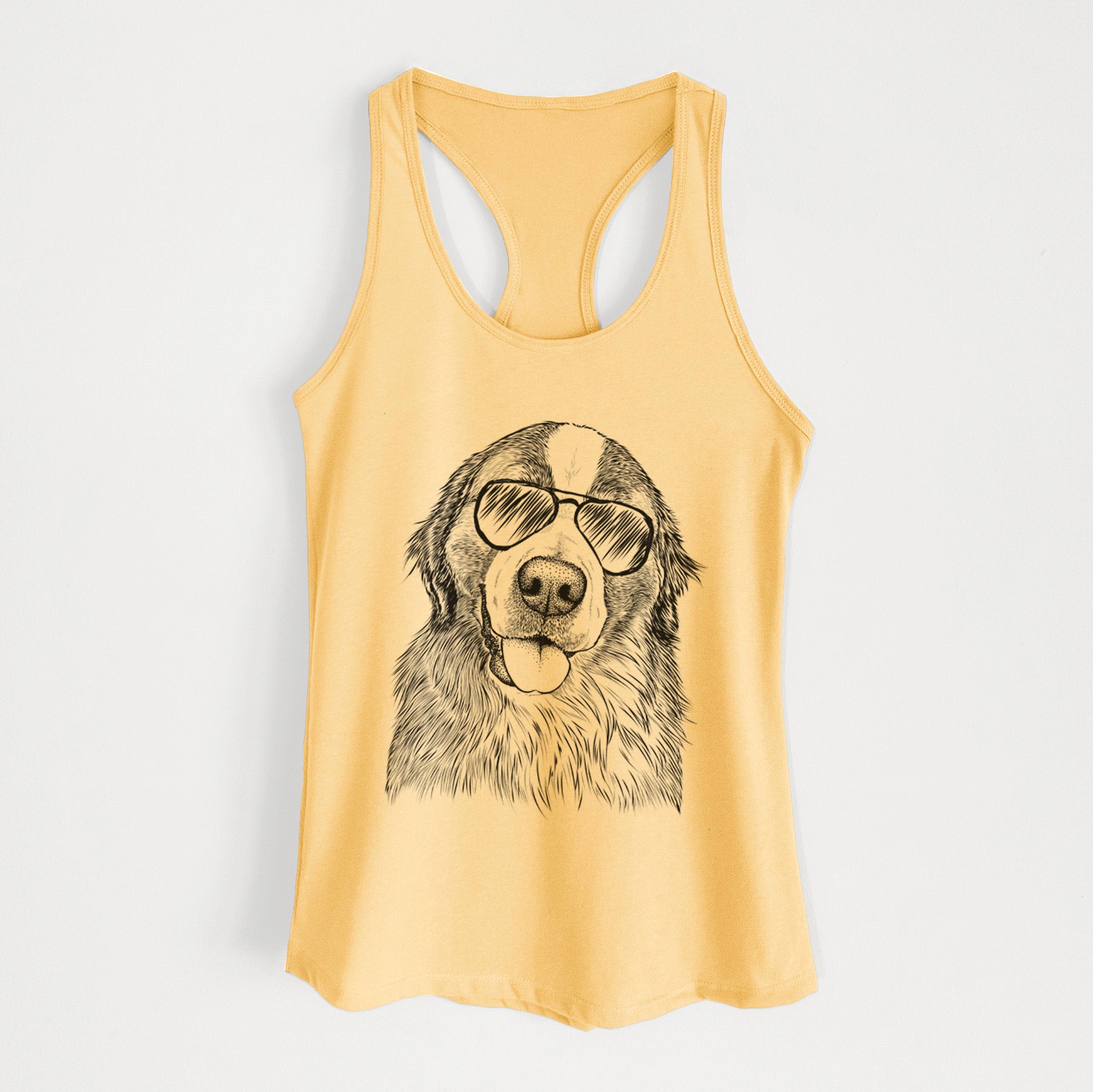 Walter the Bernese Mountain Dog Mix - Women's Racerback Tanktop