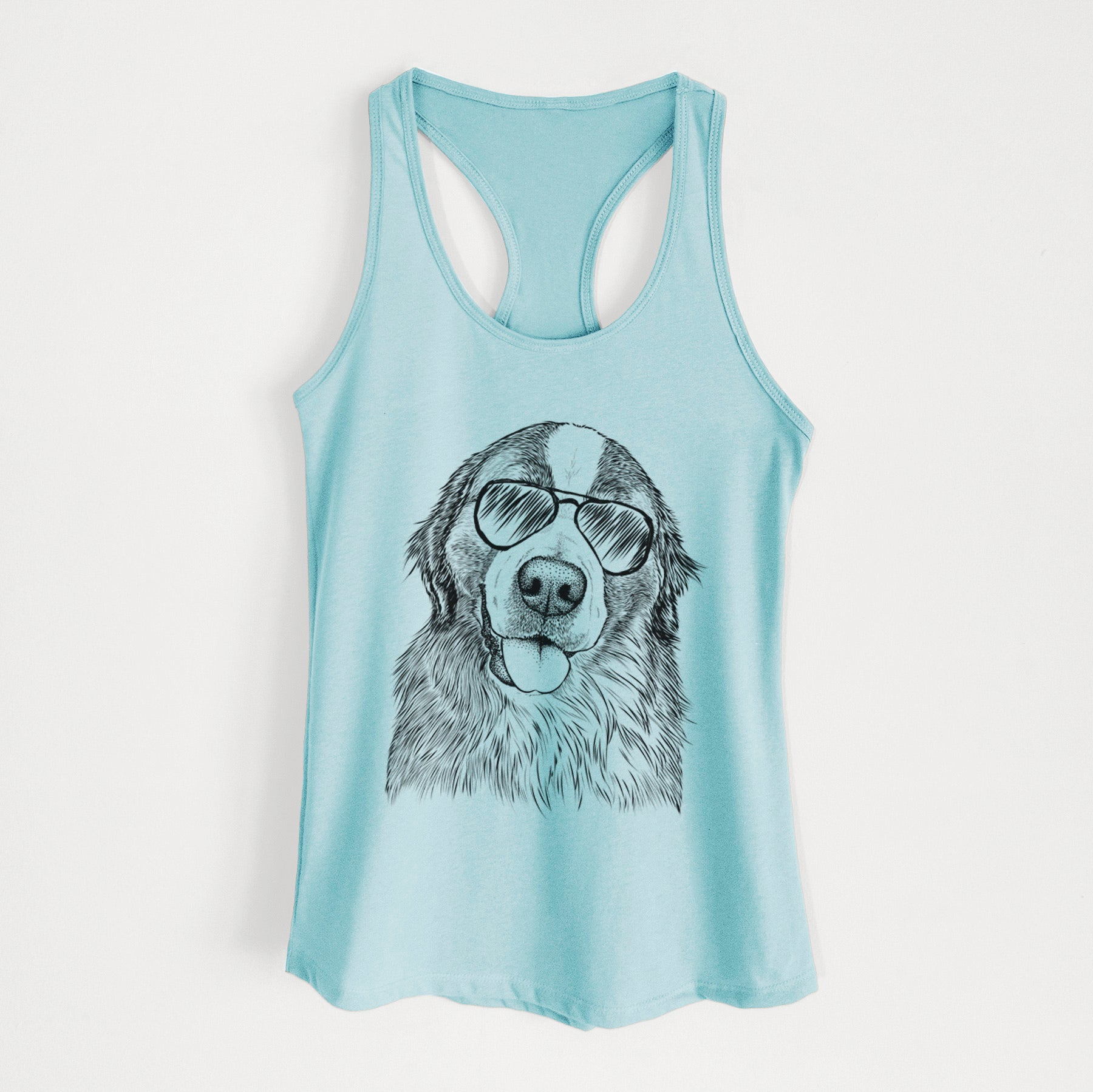 Walter the Bernese Mountain Dog Mix - Women's Racerback Tanktop