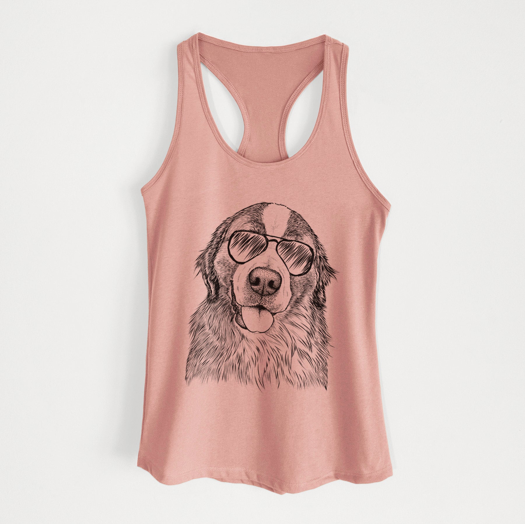 Walter the Bernese Mountain Dog Mix - Women's Racerback Tanktop