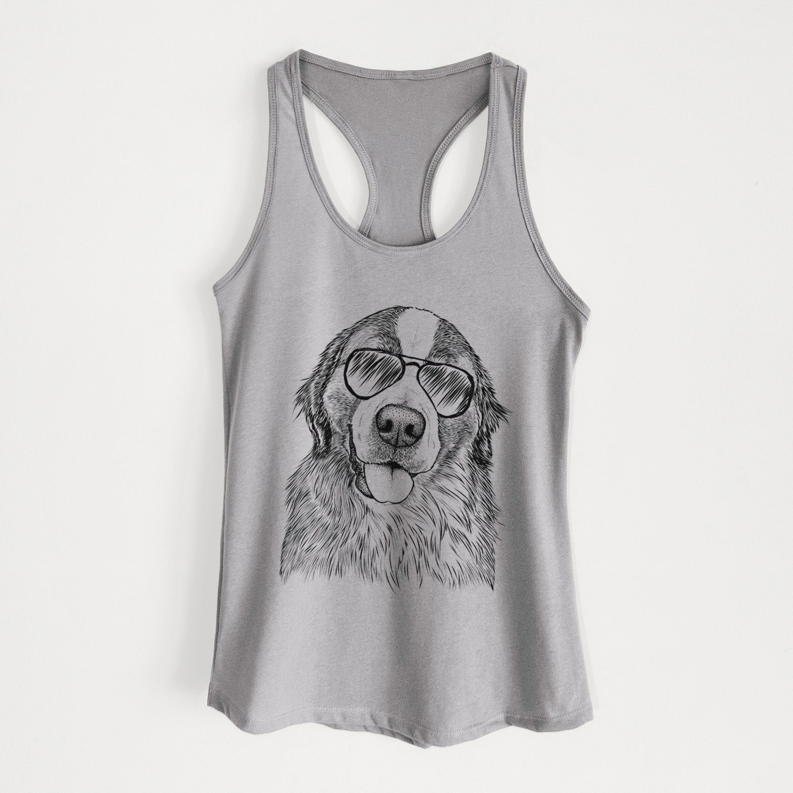 Walter the Bernese Mountain Dog Mix - Women's Racerback Tanktop