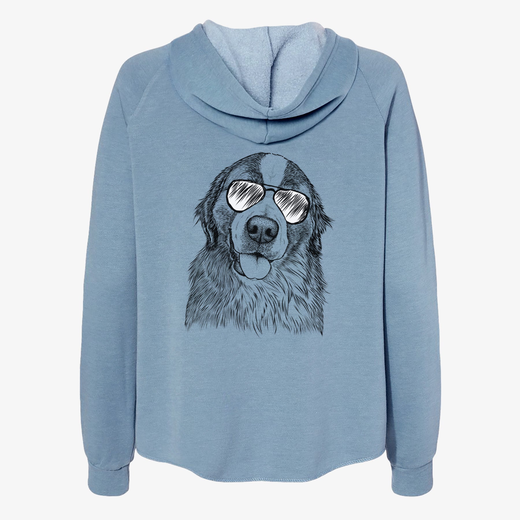 Walter the Bernese Mountain Dog Mix - Women's Cali Wave Zip-Up Sweatshirt