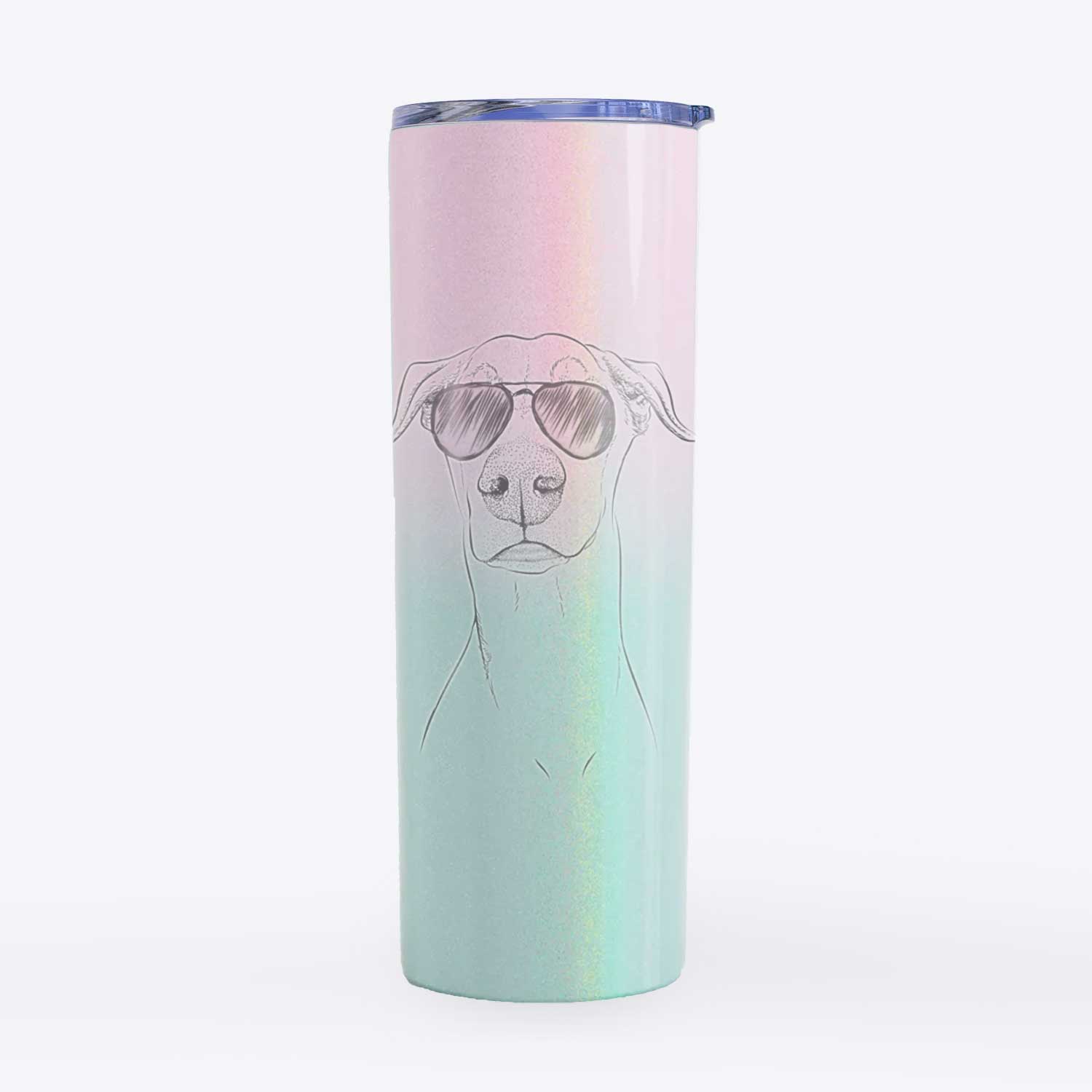 Walter the White Doberman Rescue - 20oz Skinny Tumbler