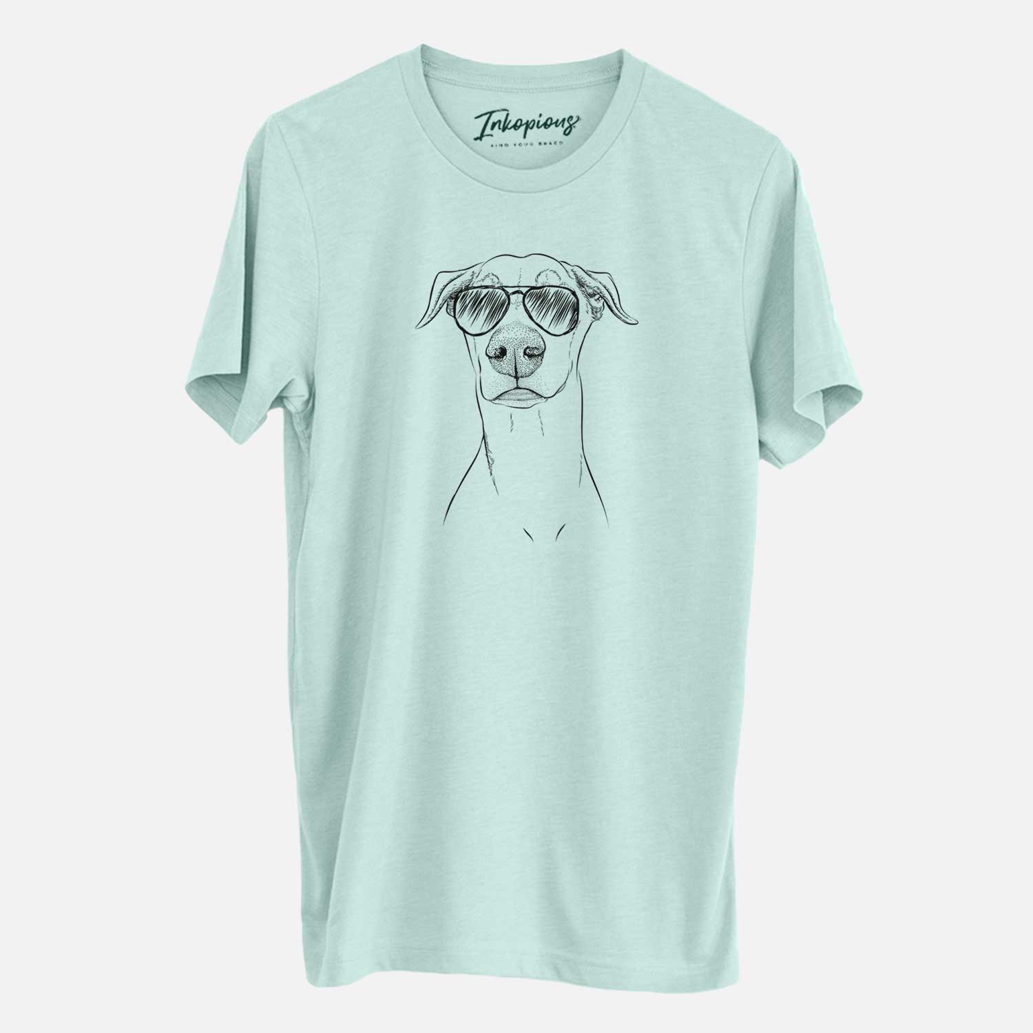 Aviator Walter the White Doberman Rescue - Unisex Crewneck