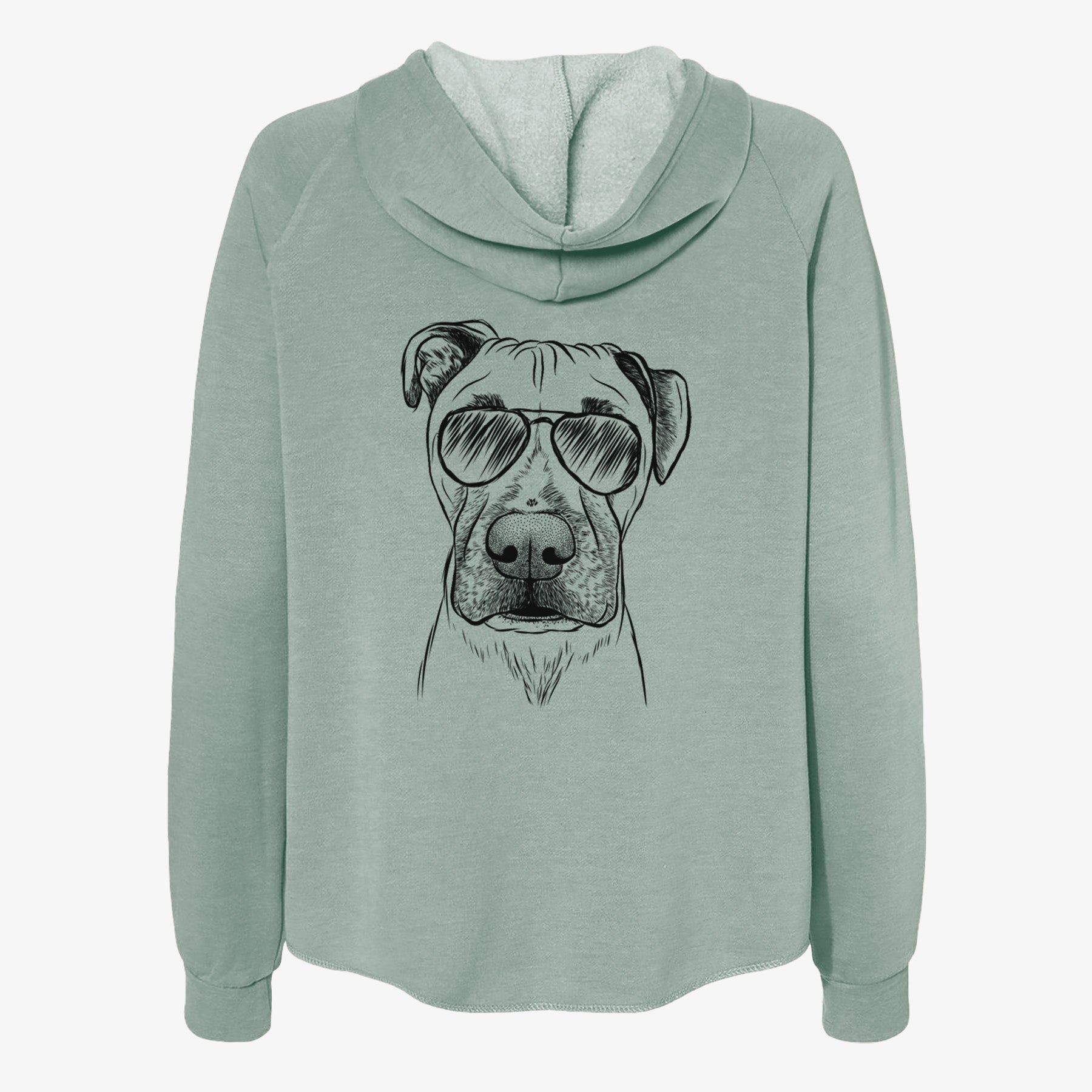 Waylon the Boxane - Women's Cali Wave Zip-Up Sweatshirt