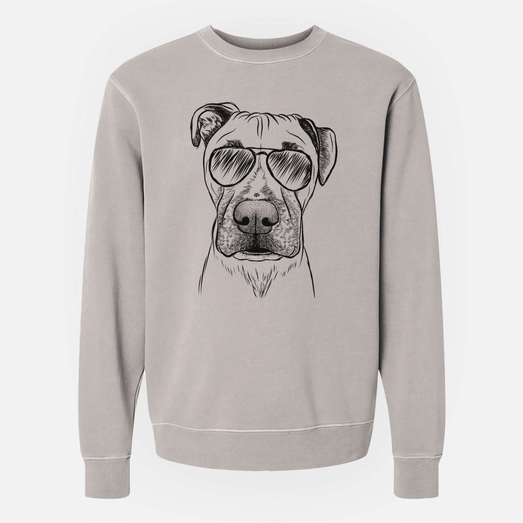 Aviator Waylon the Boxane - Unisex Pigment Dyed Crew Sweatshirt