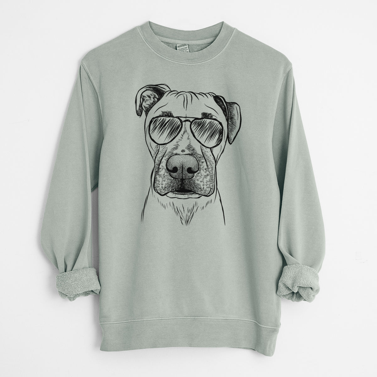 Aviator Waylon the Boxane - Unisex Pigment Dyed Crew Sweatshirt