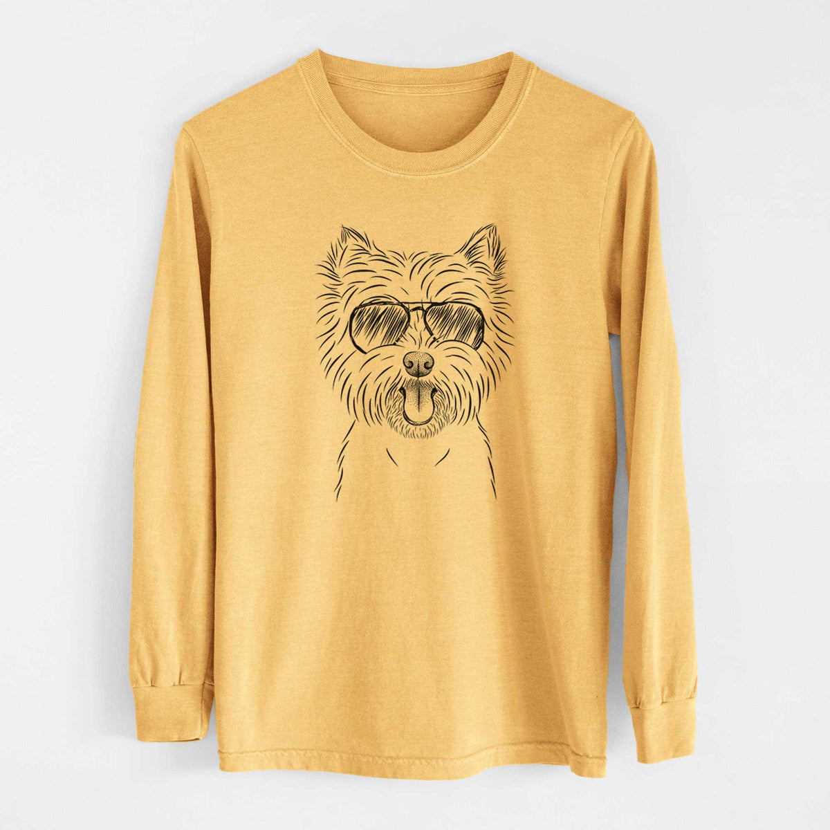 Aviators Welma the West Highland Terrier - Heavyweight 100% Cotton Long Sleeve