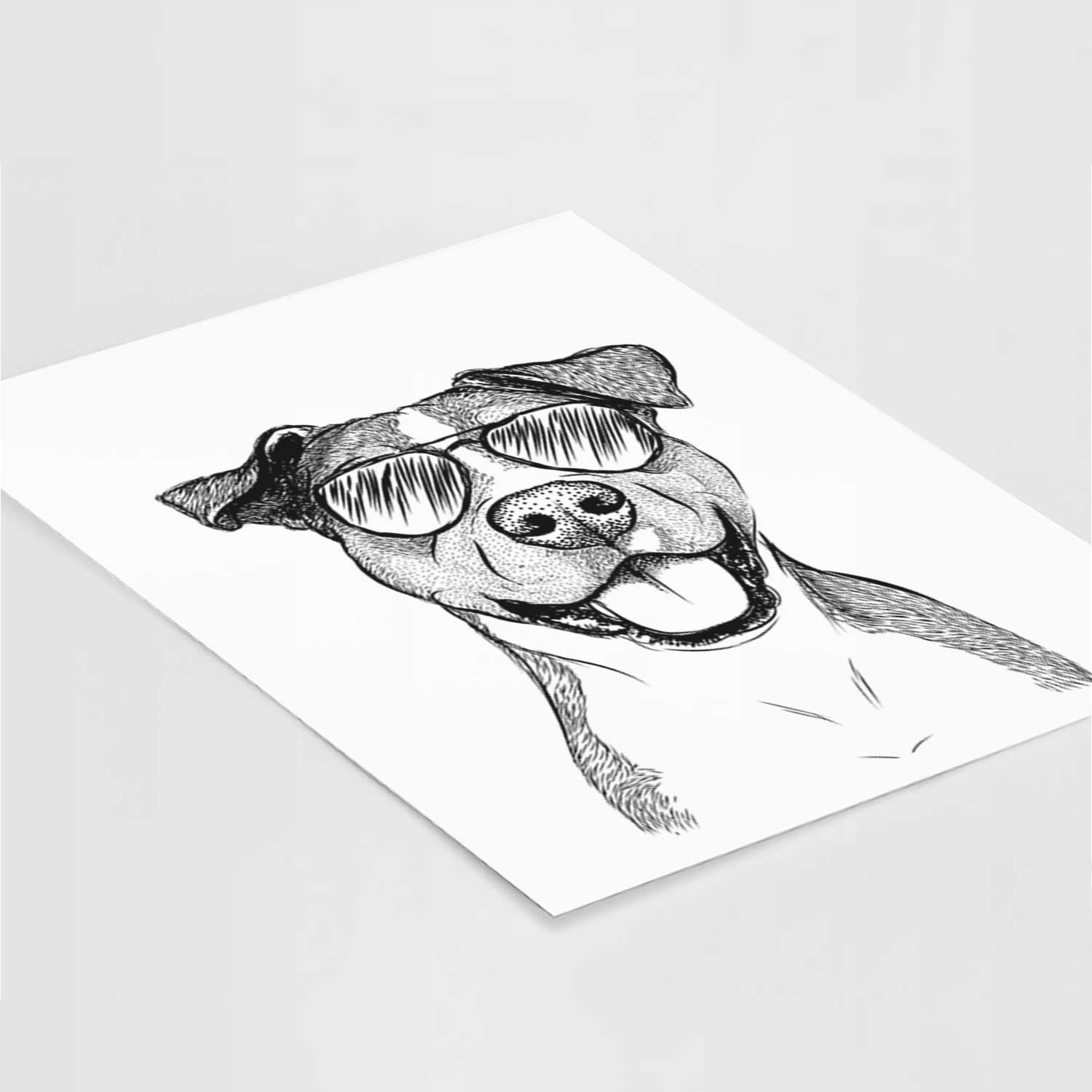 Wendy the Mixed Breed Art Print