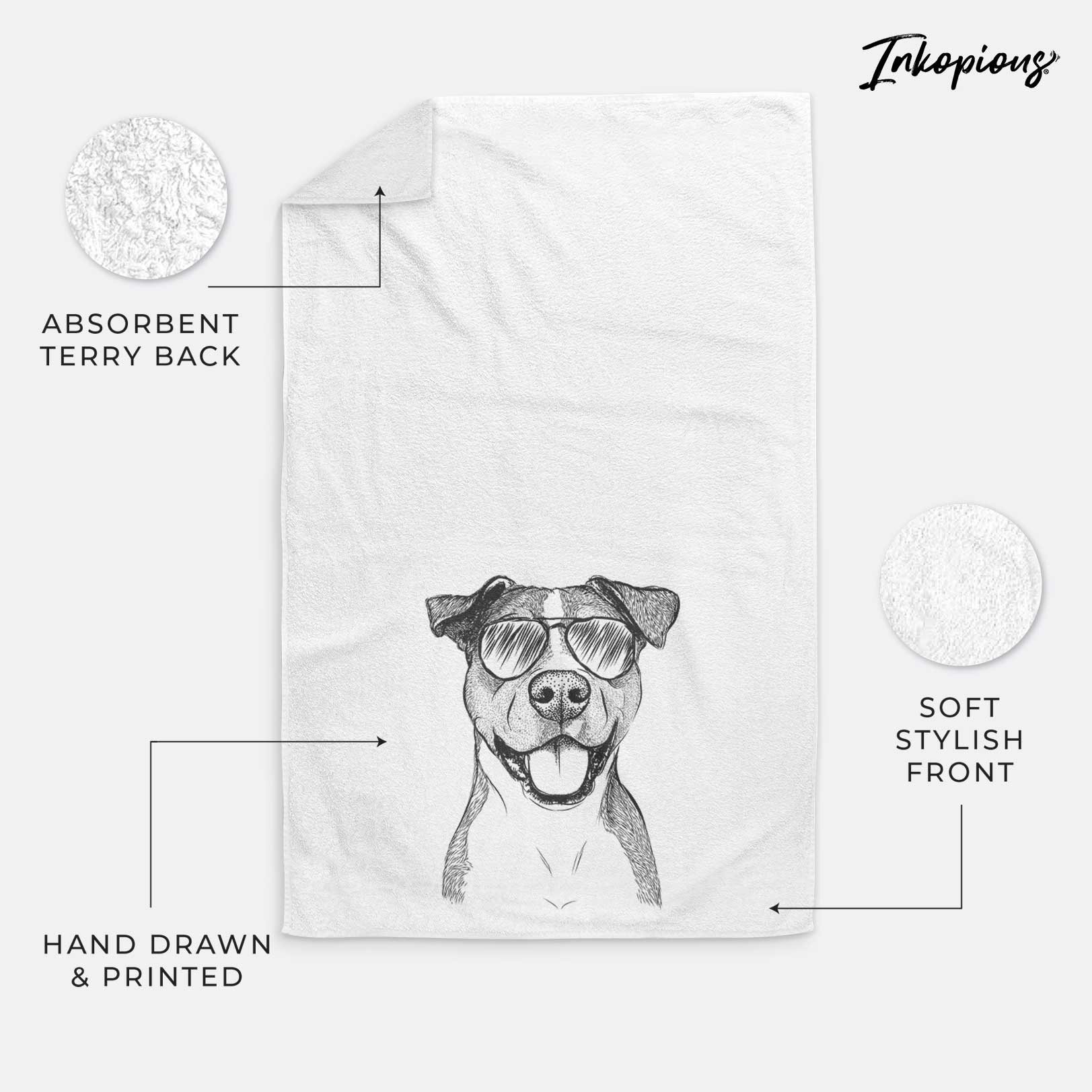 Wendy the Mixed Breed Decorative Hand Towel